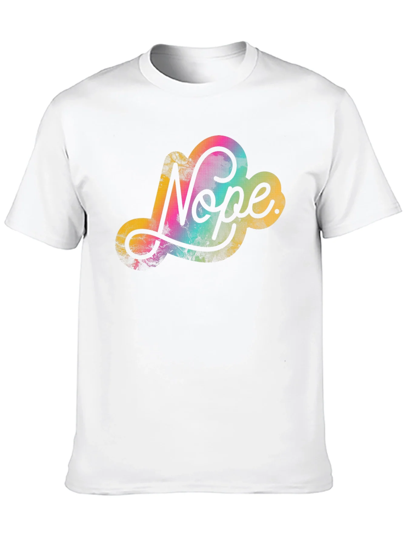 Nope Cloud Graphic Tee - Trendy Unisex Black T-Shirt