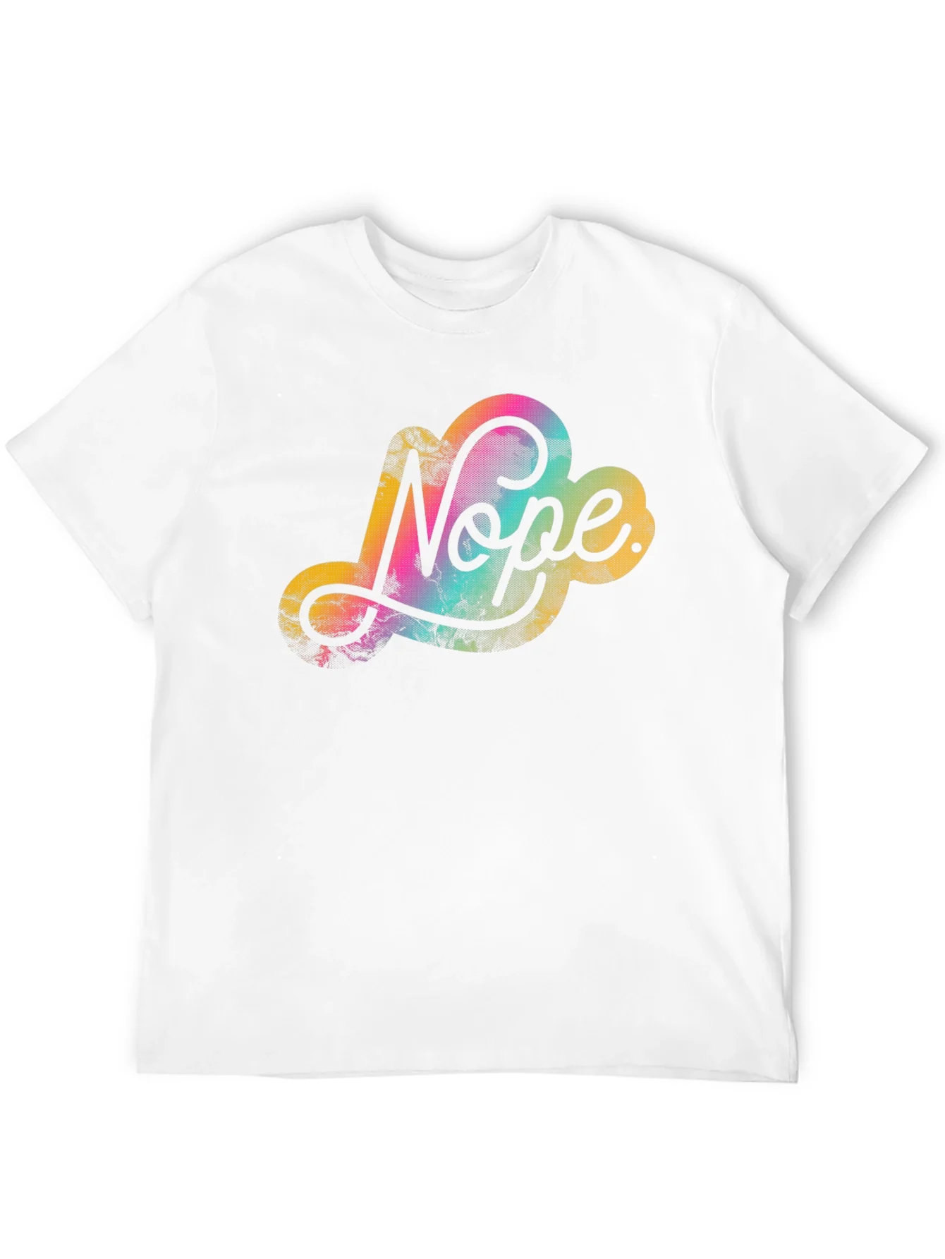 Nope Cloud Graphic Tee - Trendy Unisex Black T-Shirt
