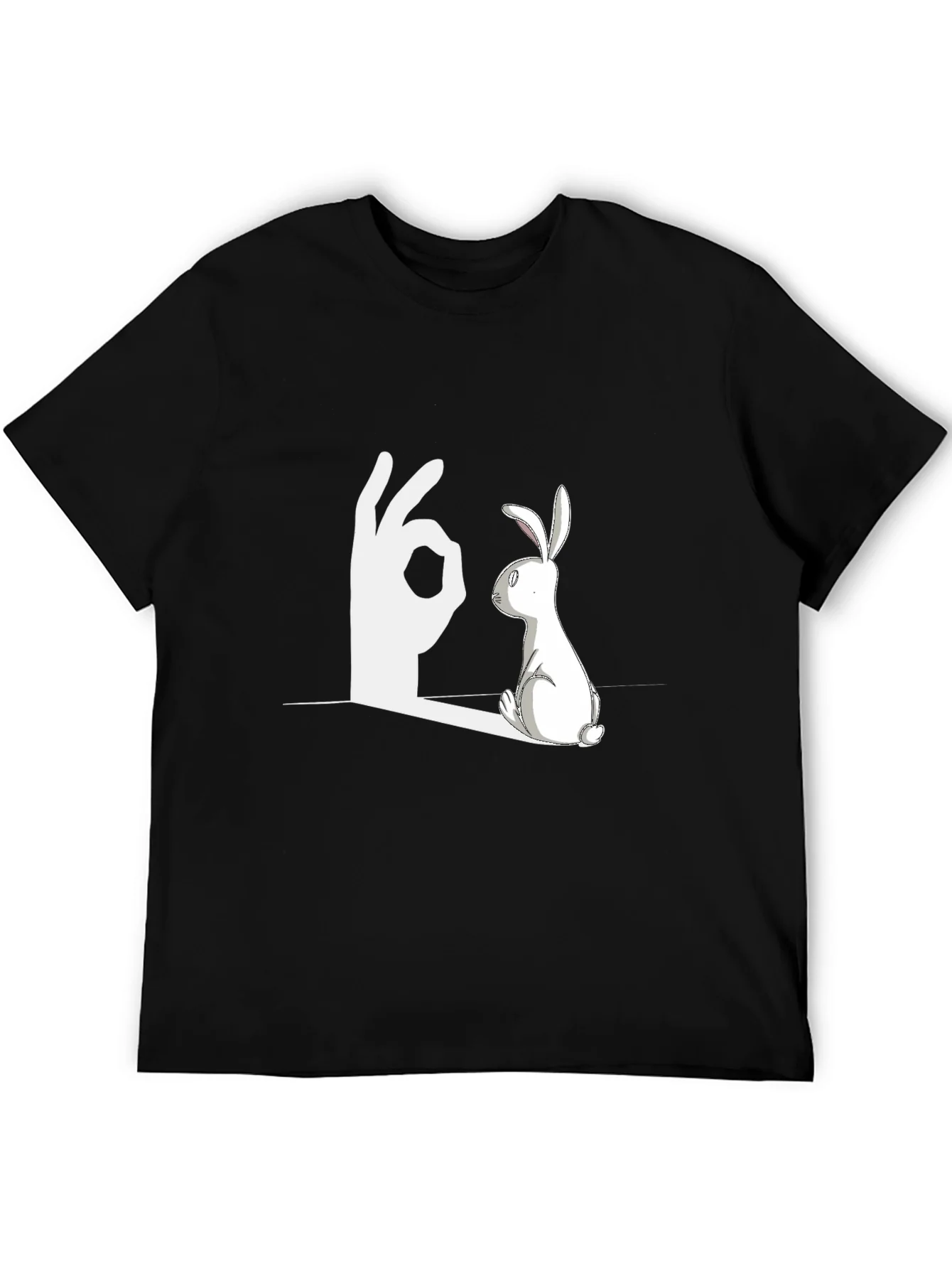 Rabbit Shadow Illusion Graphic Tee