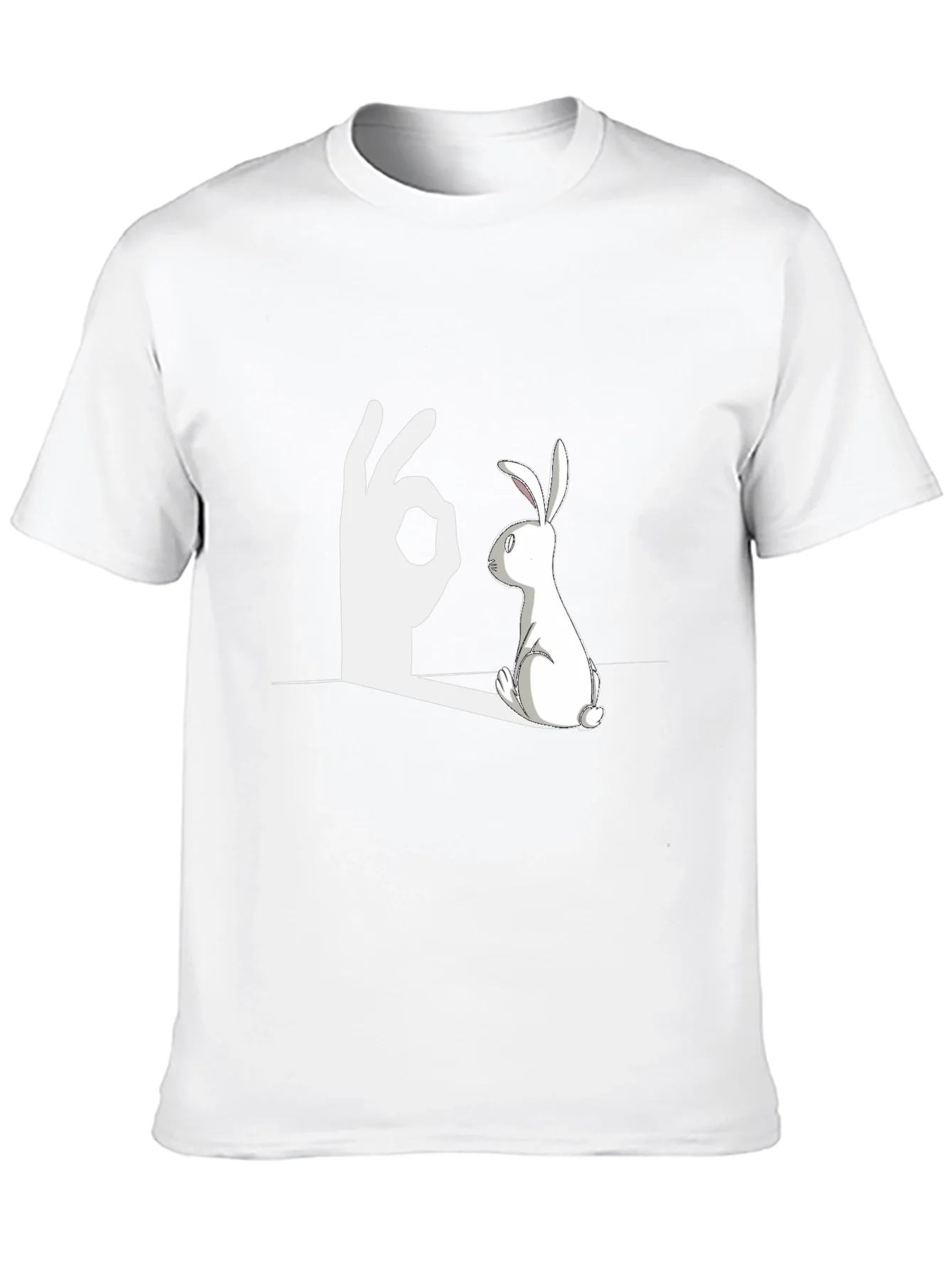 Rabbit Shadow Illusion Graphic Tee