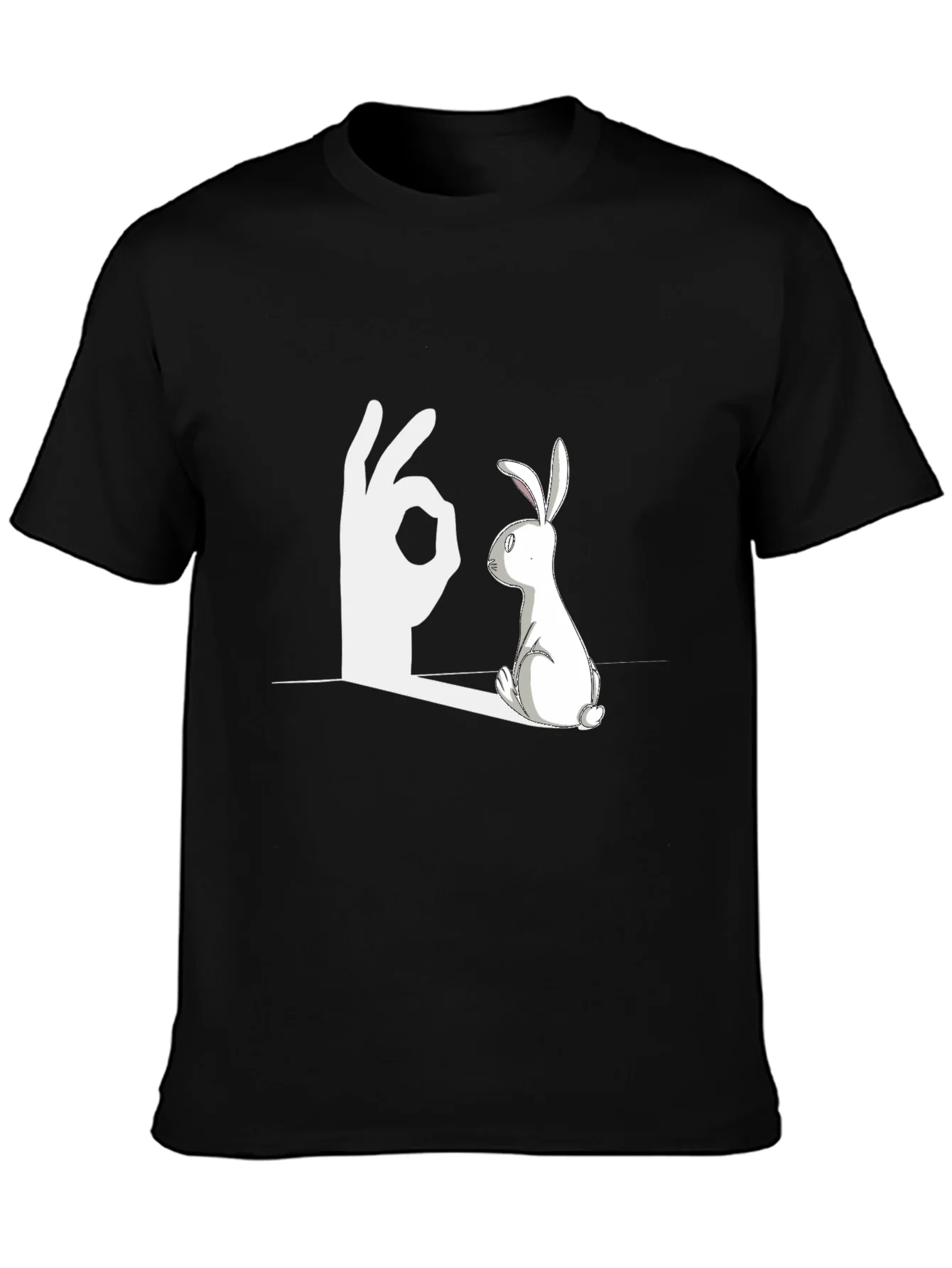 Rabbit Shadow Illusion Graphic Tee