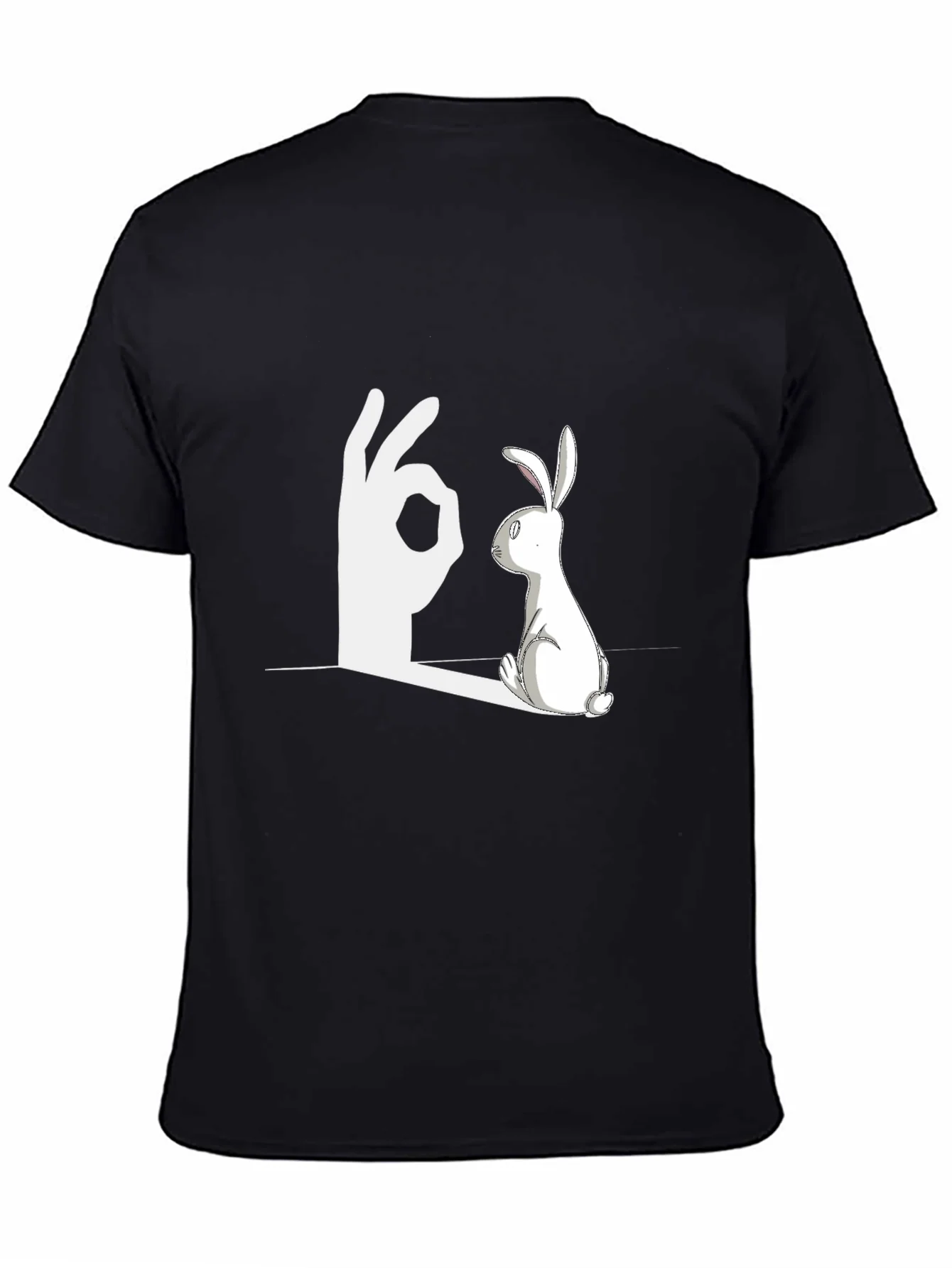 Rabbit Shadow Illusion Graphic Tee