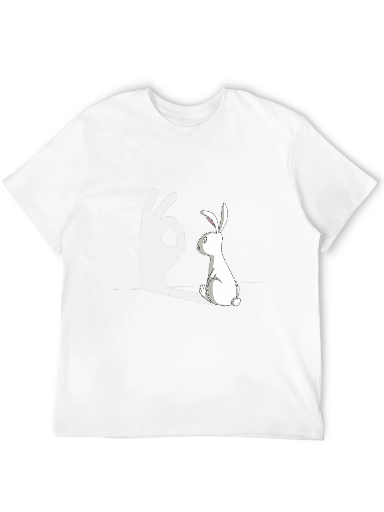 Rabbit Shadow Illusion Graphic Tee