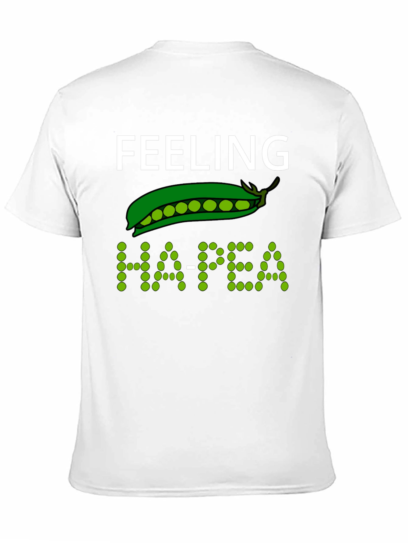 Feeling Ha-pea Graphic T-Shirt - Black