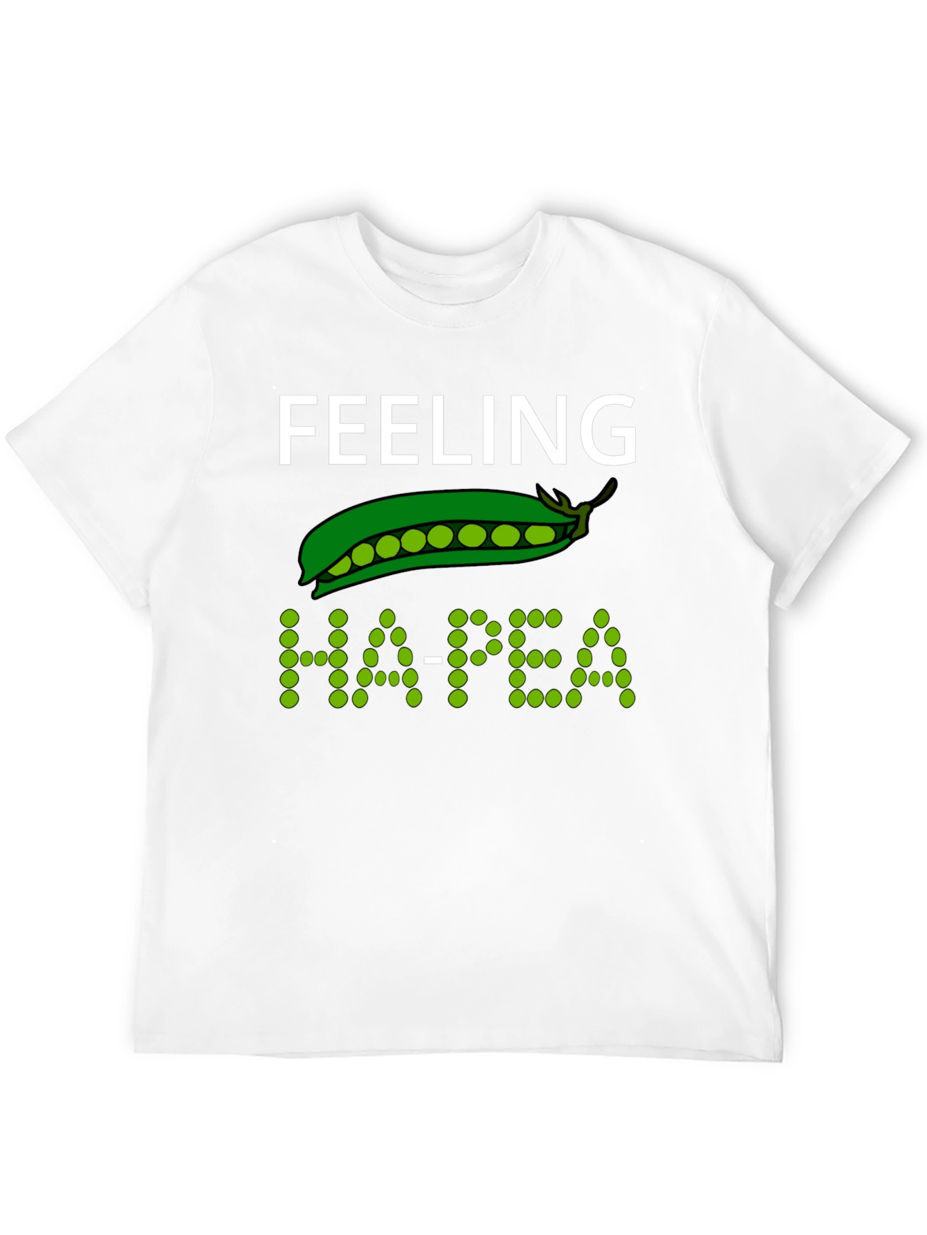 Feeling Ha-pea Graphic T-Shirt - Black