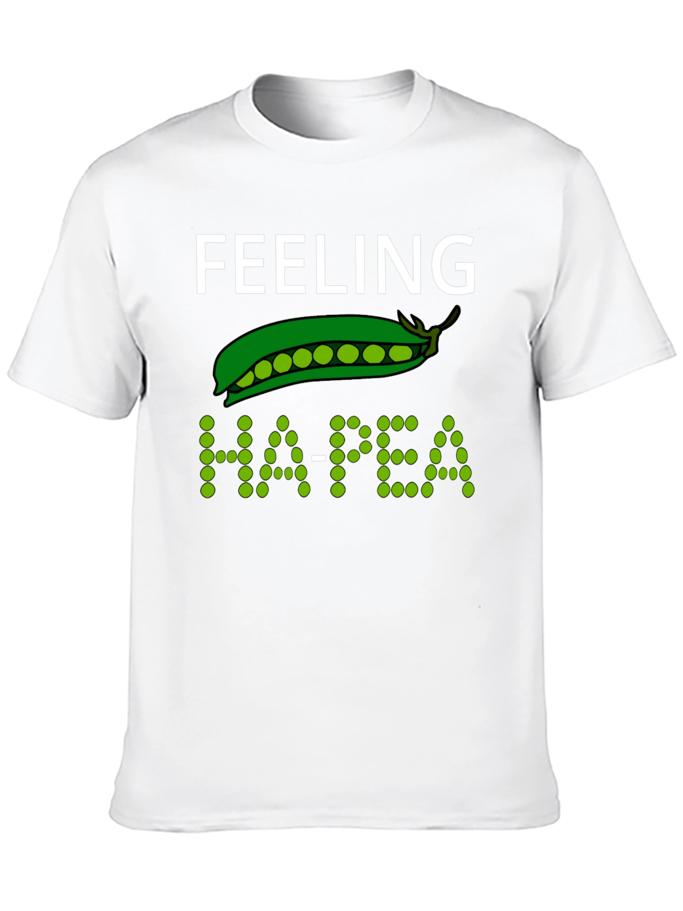 Feeling Ha-pea Graphic T-Shirt - Black
