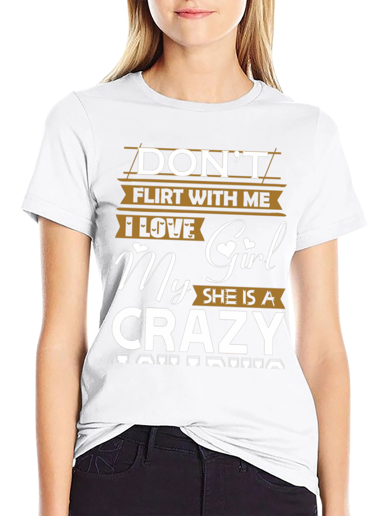 Dont Flirt Crazy Girl T-Shirt