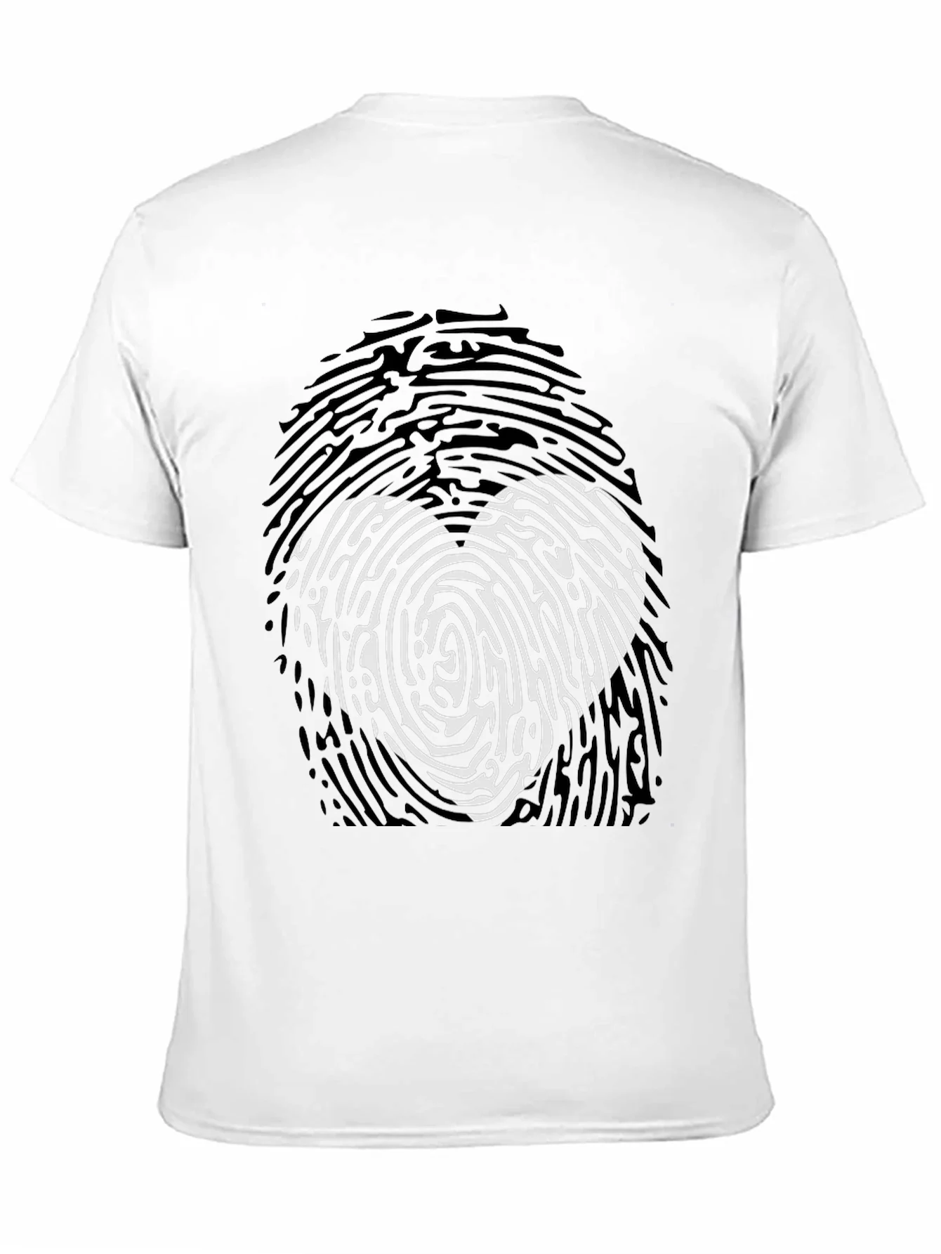 Fingerprint Heart Graphic T-Shirt