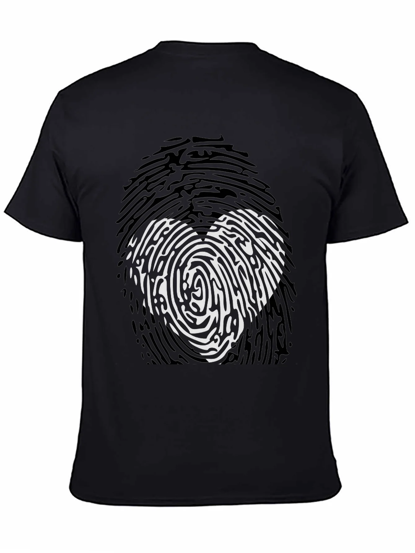 Fingerprint Heart Graphic T-Shirt