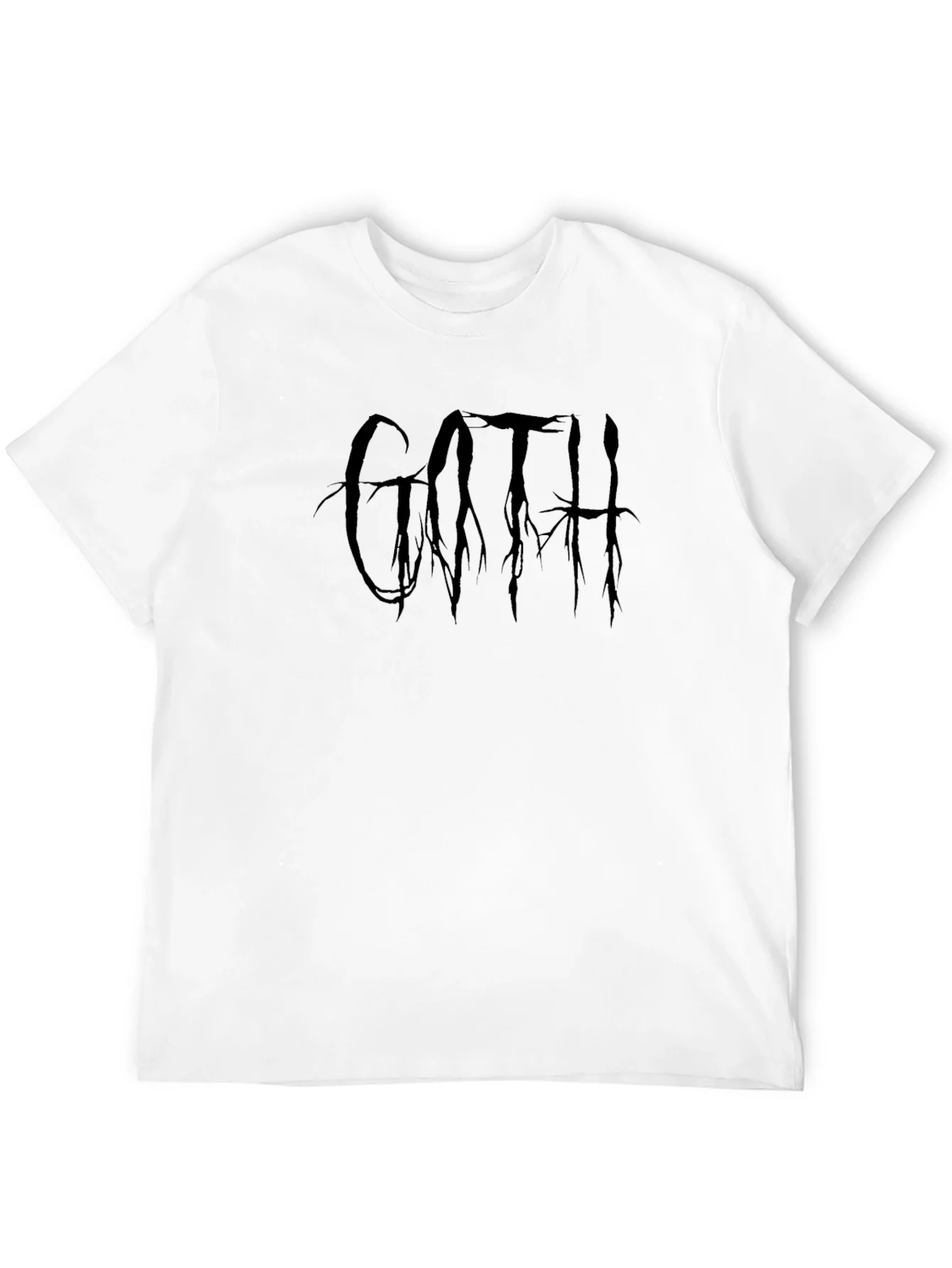 Goth Graphic Print Black T-Shirt