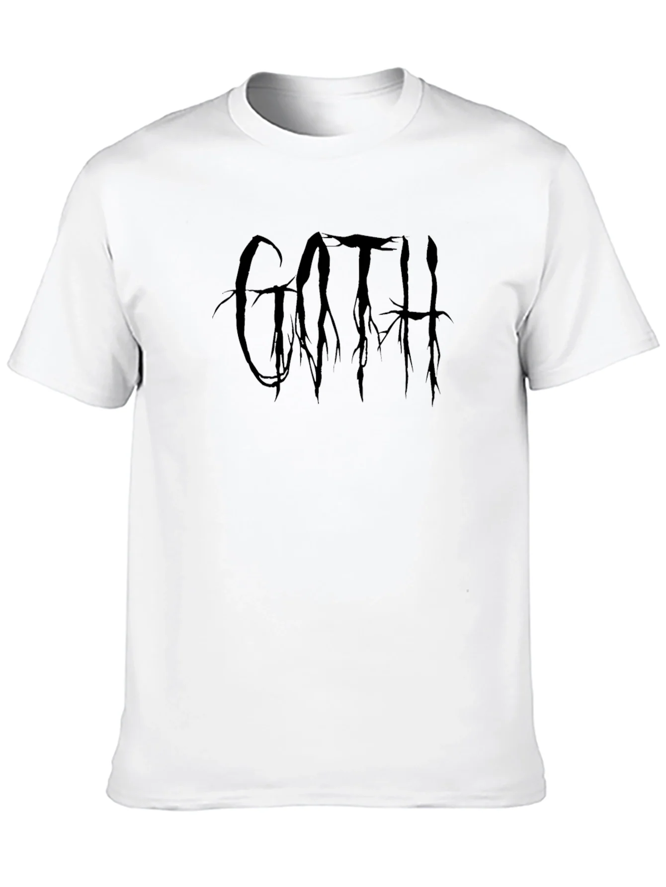 Goth Graphic Print Black T-Shirt