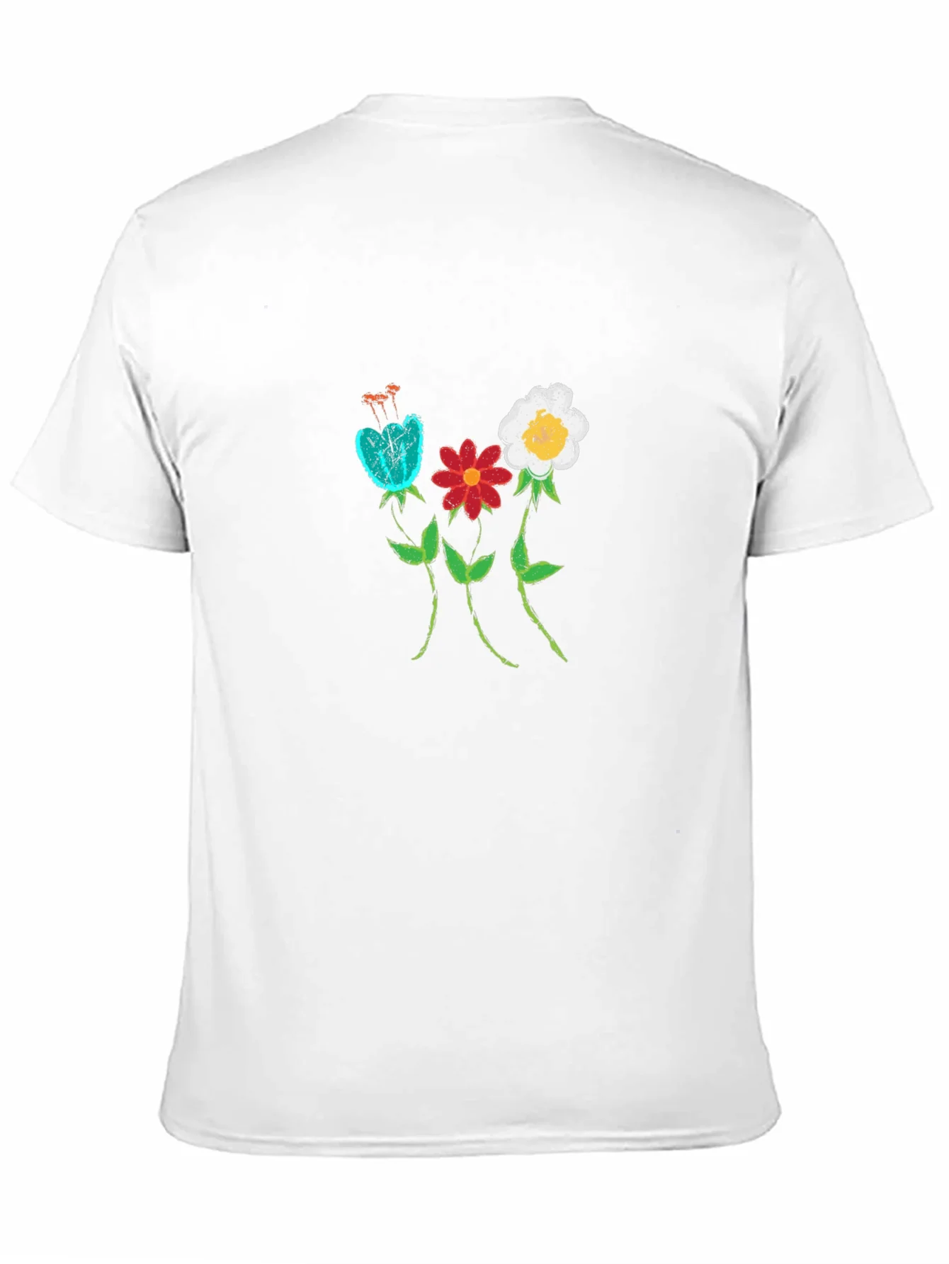 Floral Print Black T-Shirt