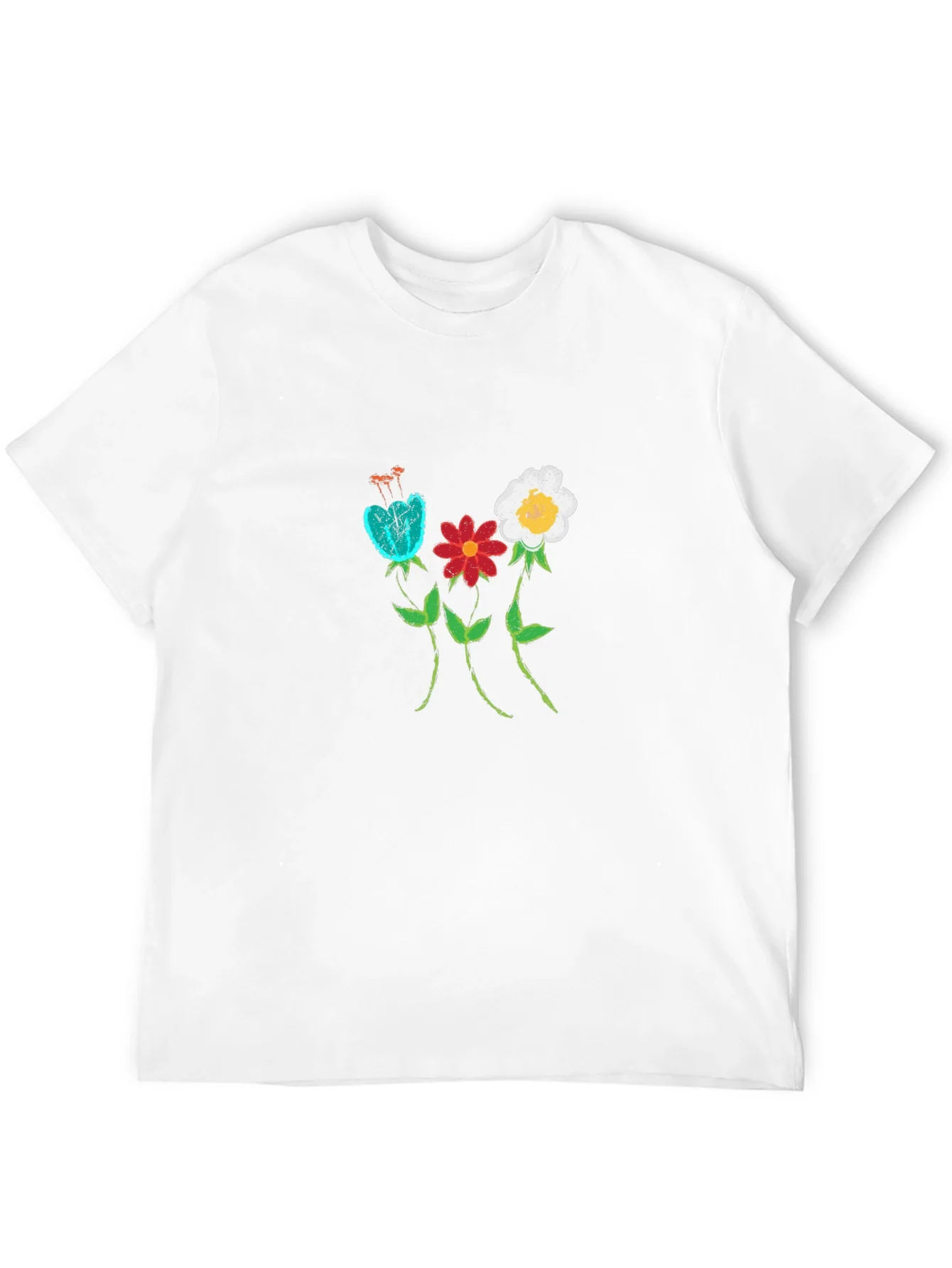 Floral Print Black T-Shirt