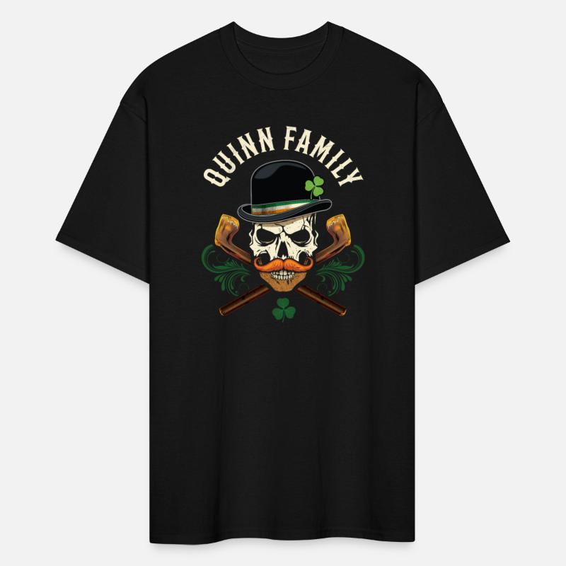 Quinn Family Irish Skull with Shillelagh