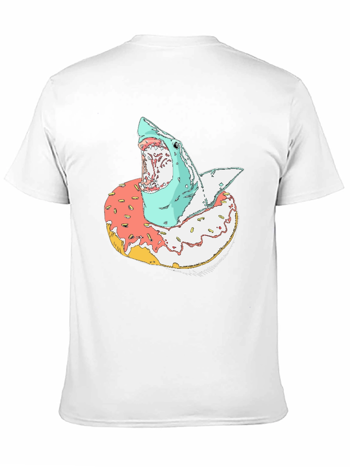 Shark Donut T-Shirt - Unique Graphic Tee