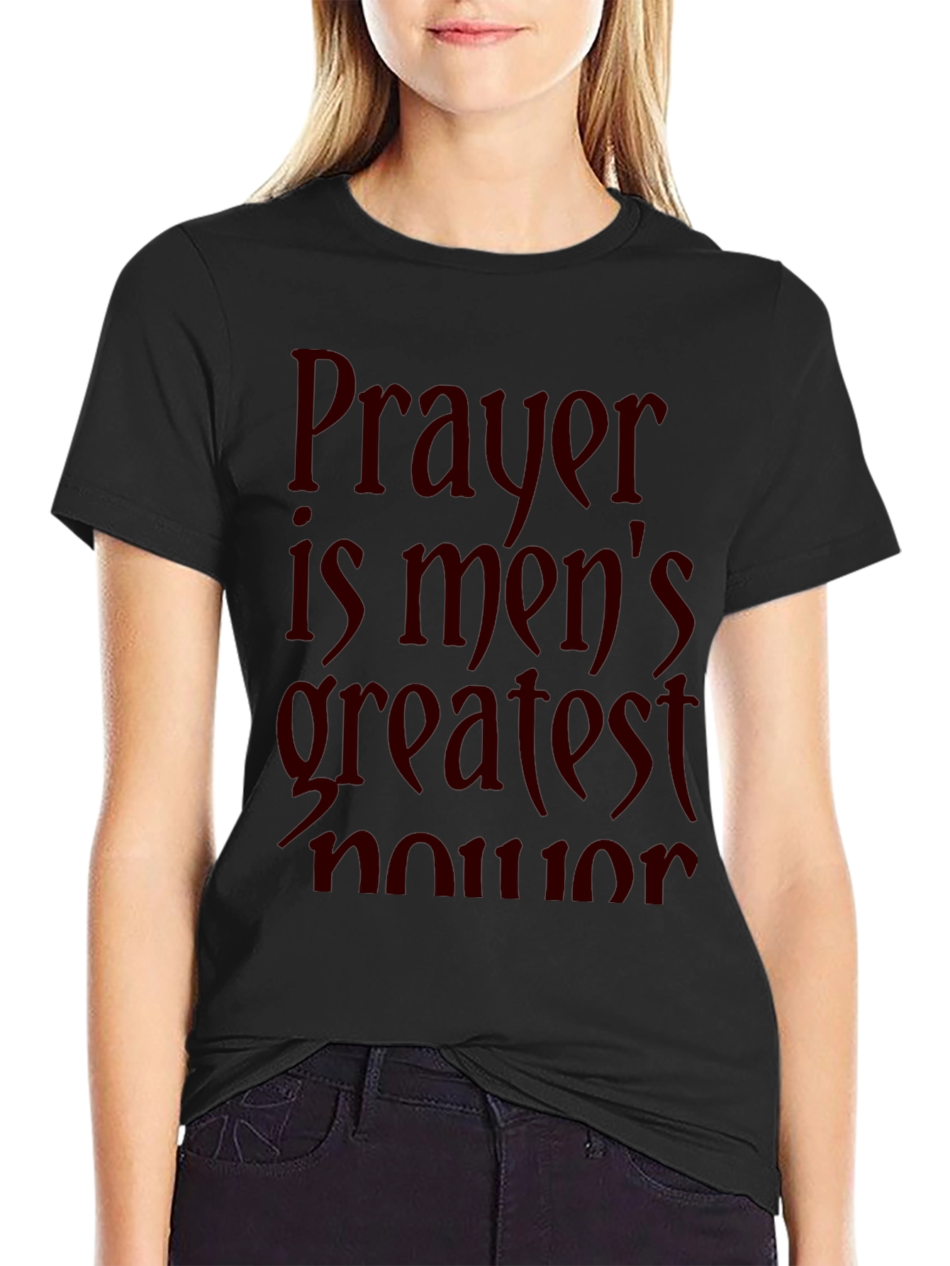 Prayer Mens Graphic T-Shirt