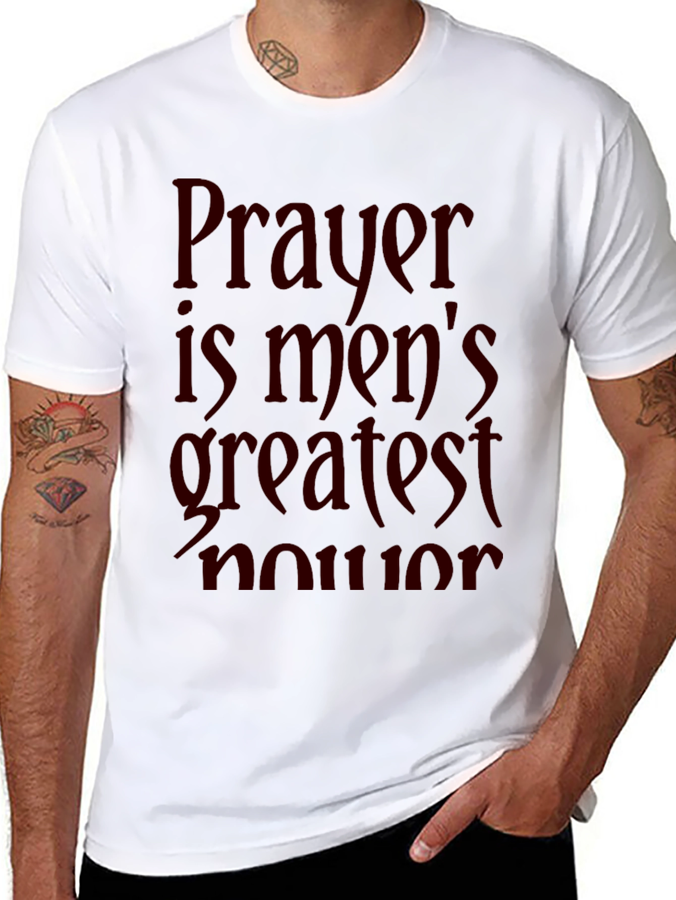 Prayer Mens Graphic T-Shirt