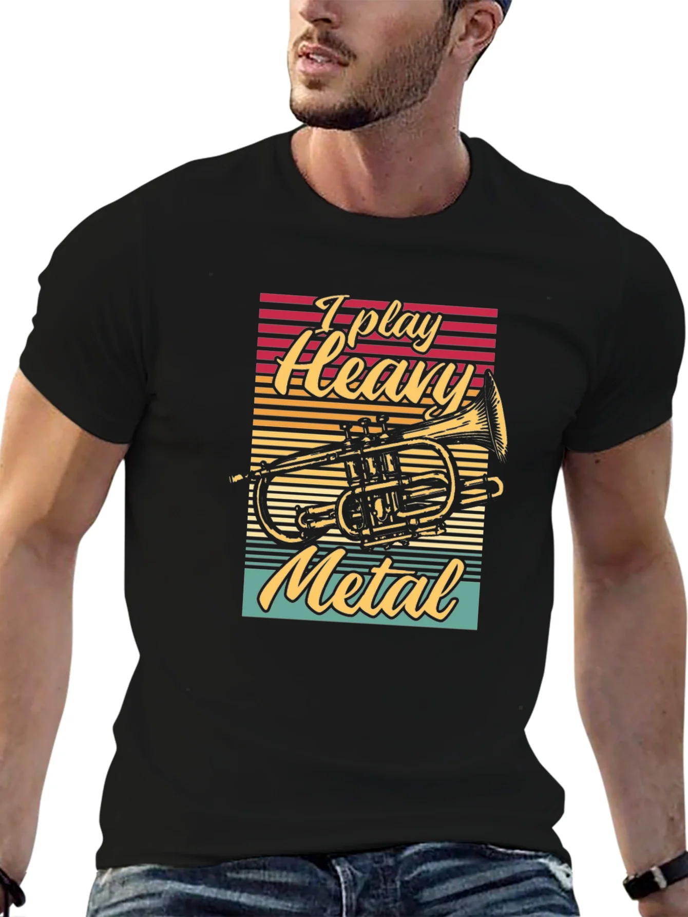 I Play Heavy Metal T-Shirt Music Lover Tee