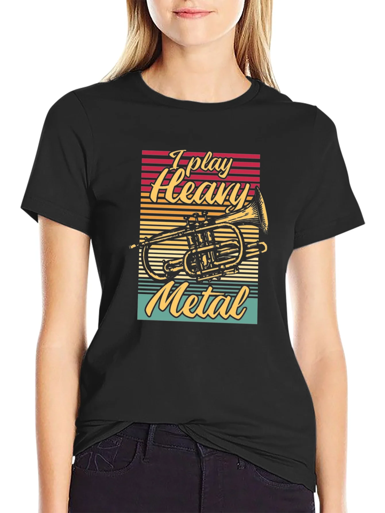 I Play Heavy Metal T-Shirt Music Lover Tee