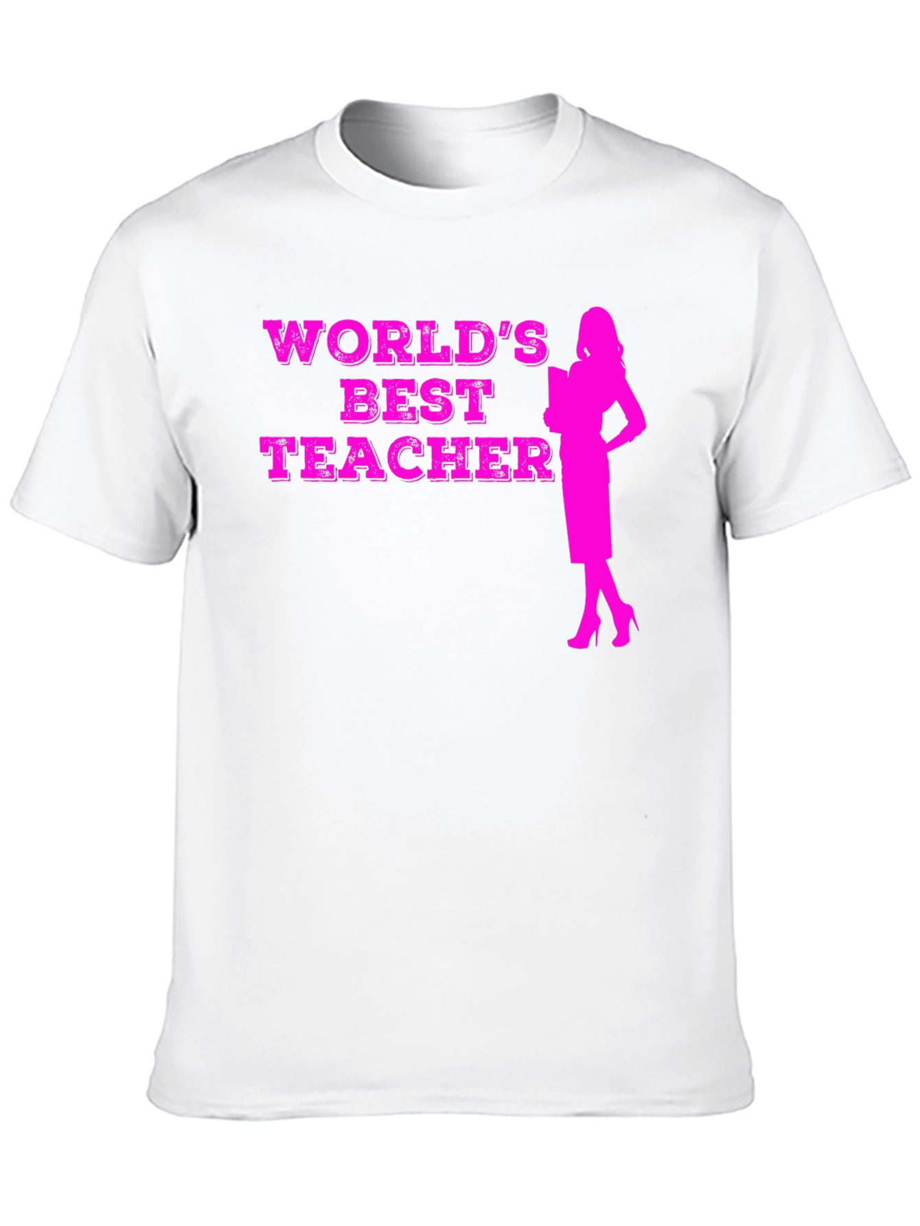 Worlds Best Teacher Graphic Tee - Black