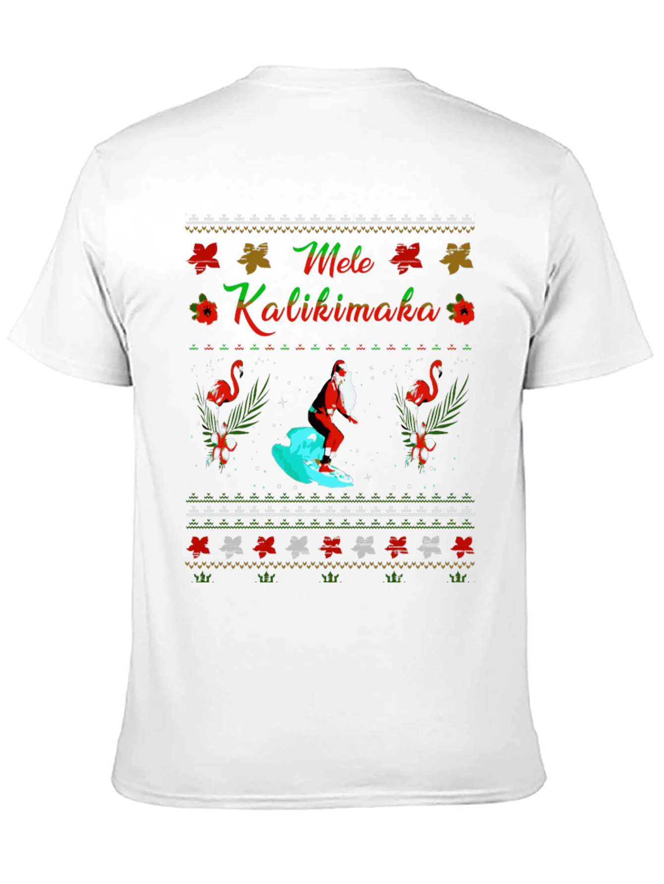 Mele Kalikimaka Santa Surfing T-Shirt