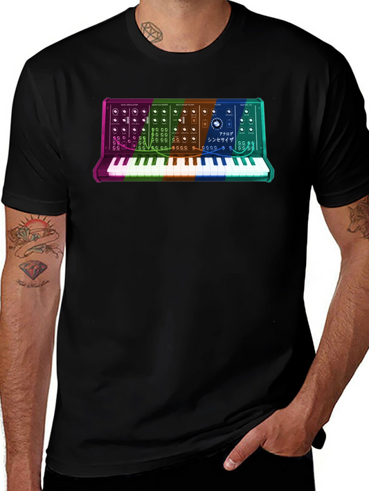 Synth Keyboard T-Shirt - Retro Music Lover Tee