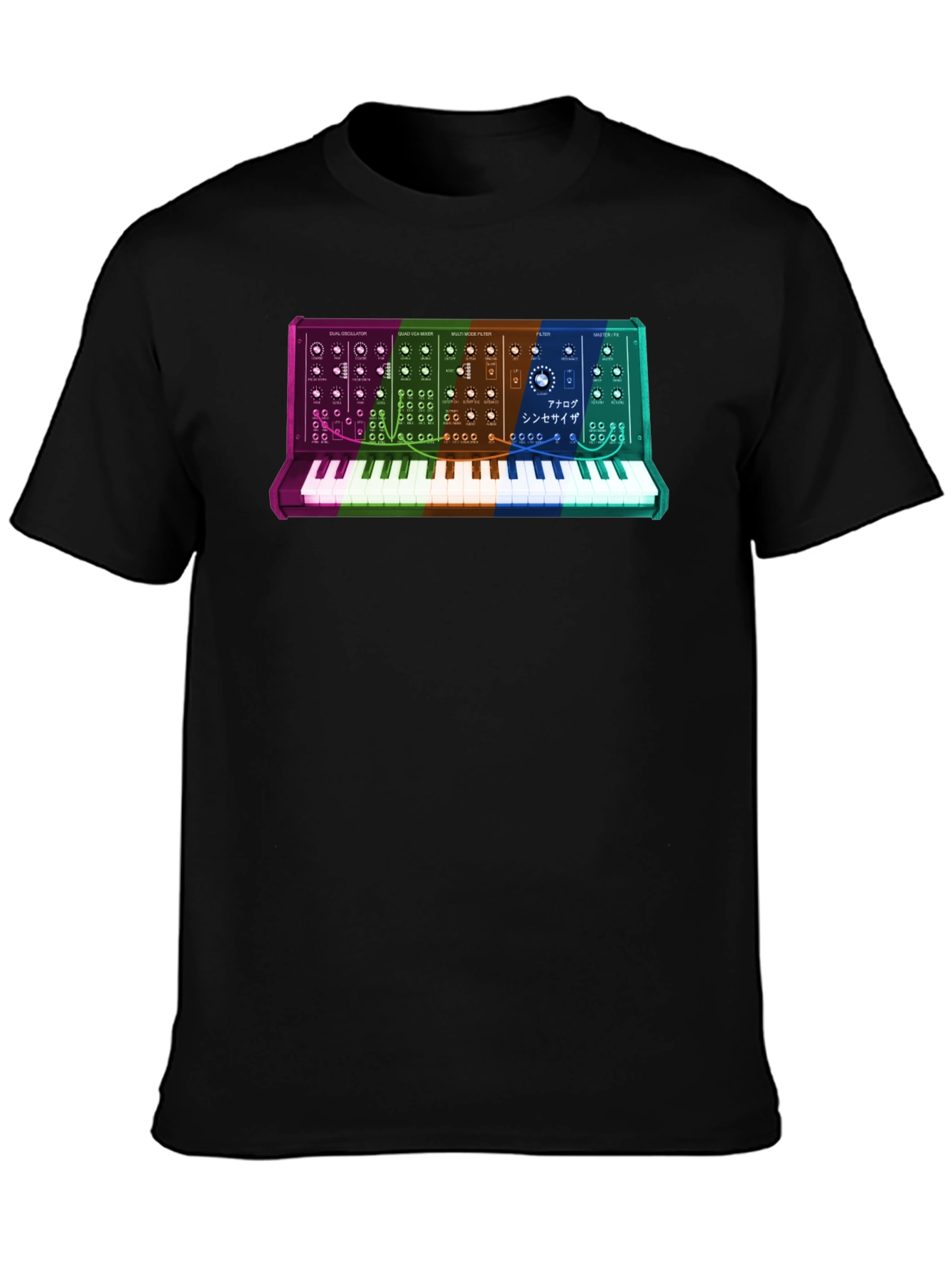 Synth Keyboard T-Shirt - Retro Music Lover Tee