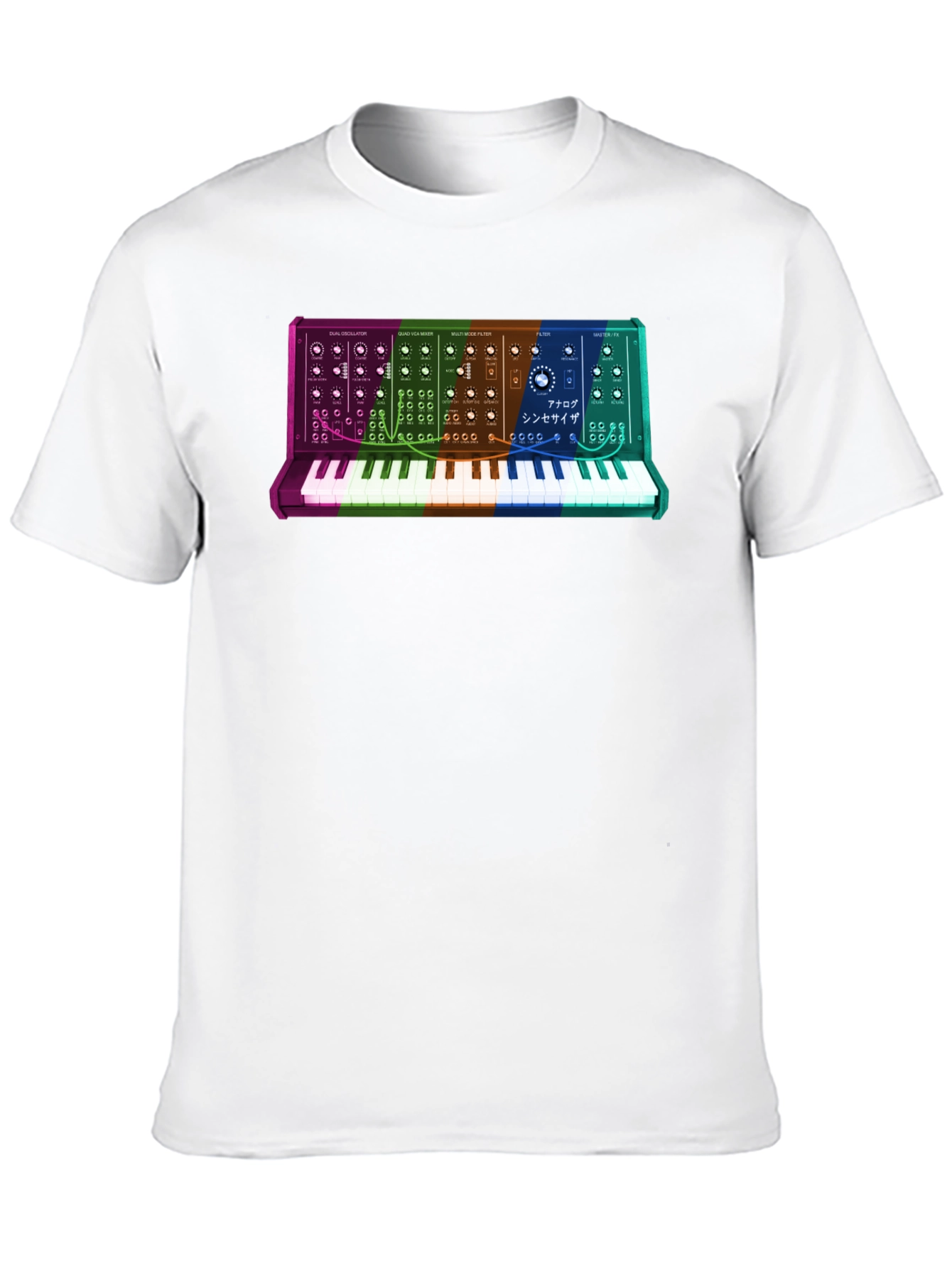 Synth Keyboard T-Shirt - Retro Music Lover Tee