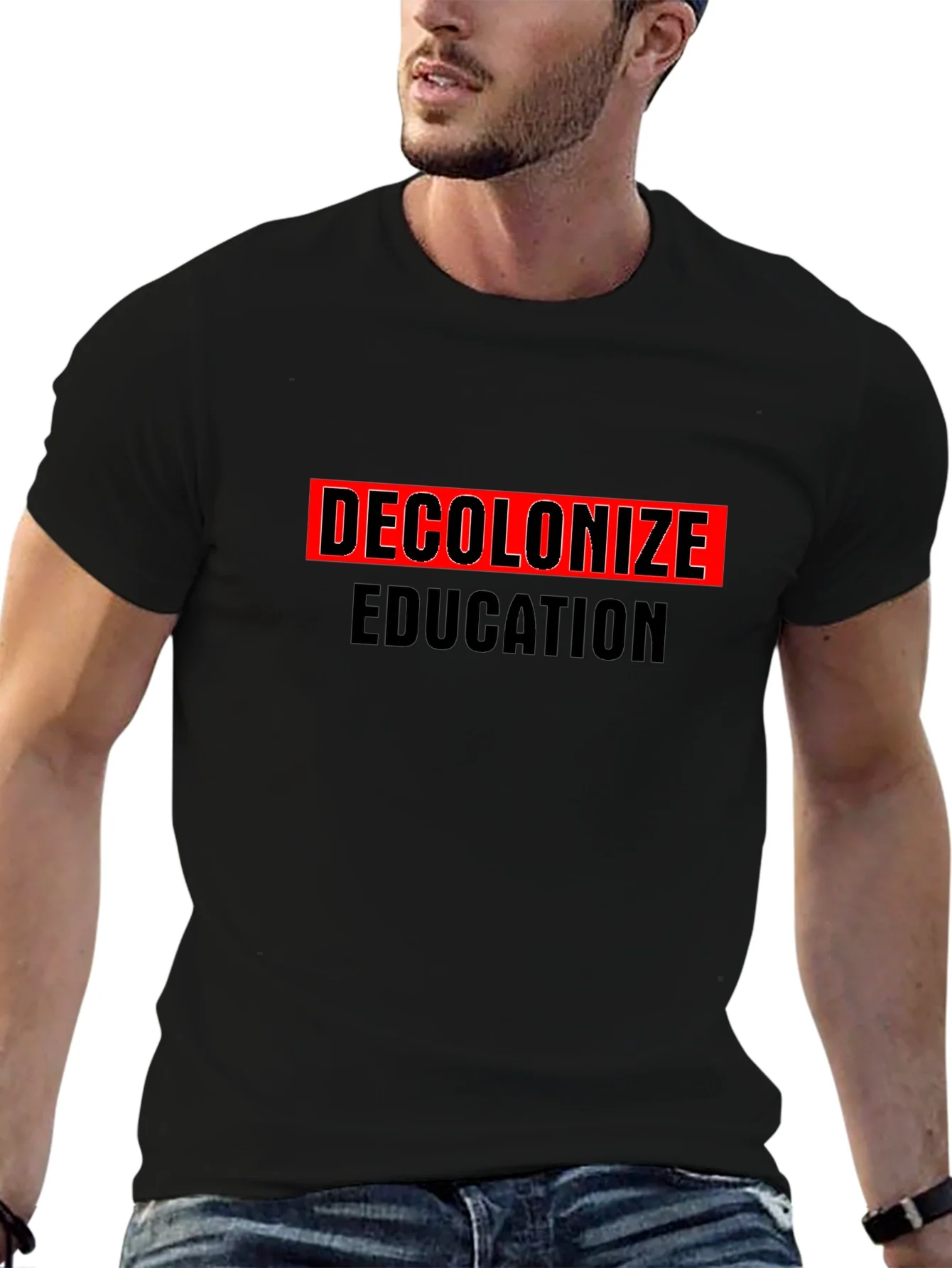 Decolonize Education Graphic Tee - Black