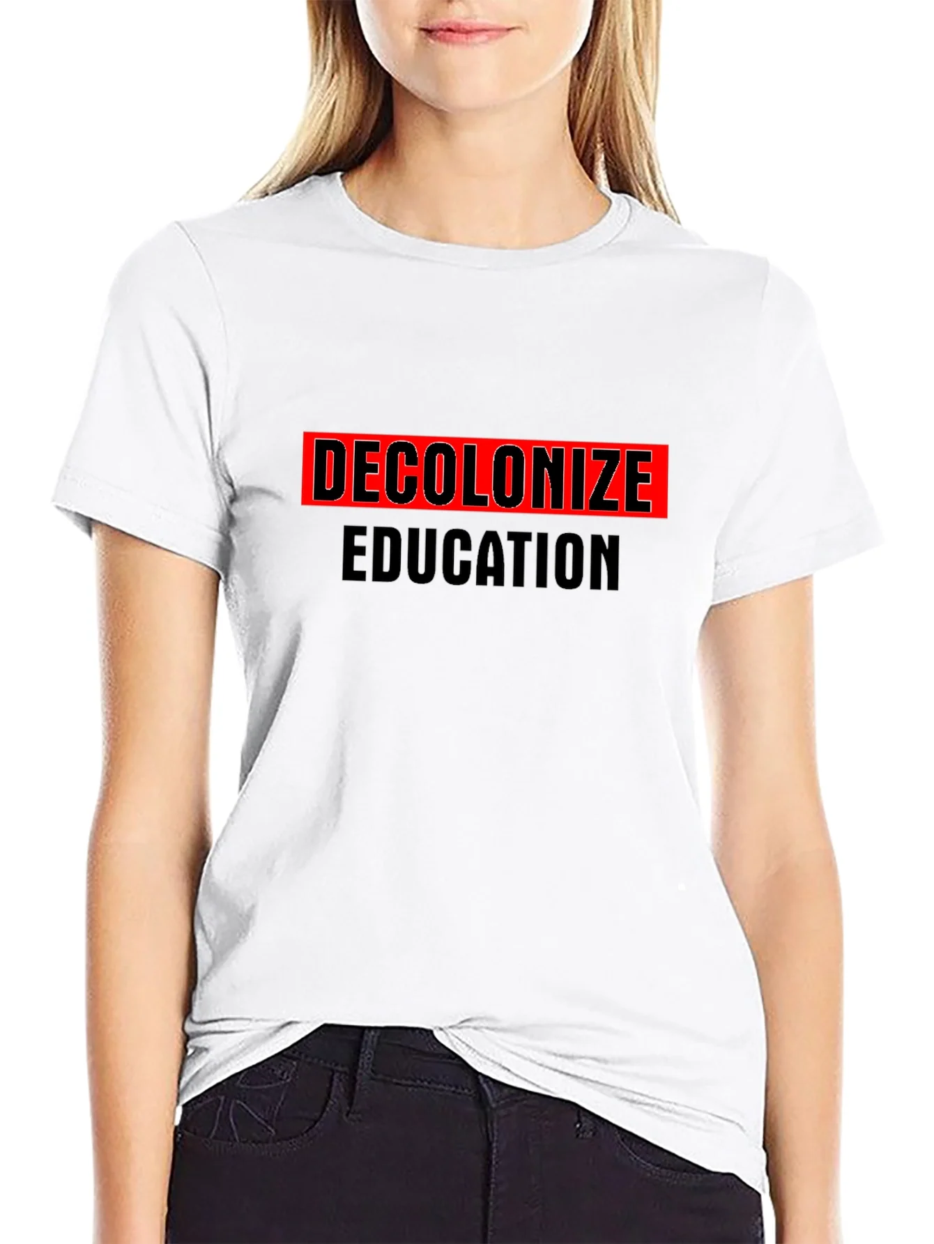 Decolonize Education Graphic Tee - Black