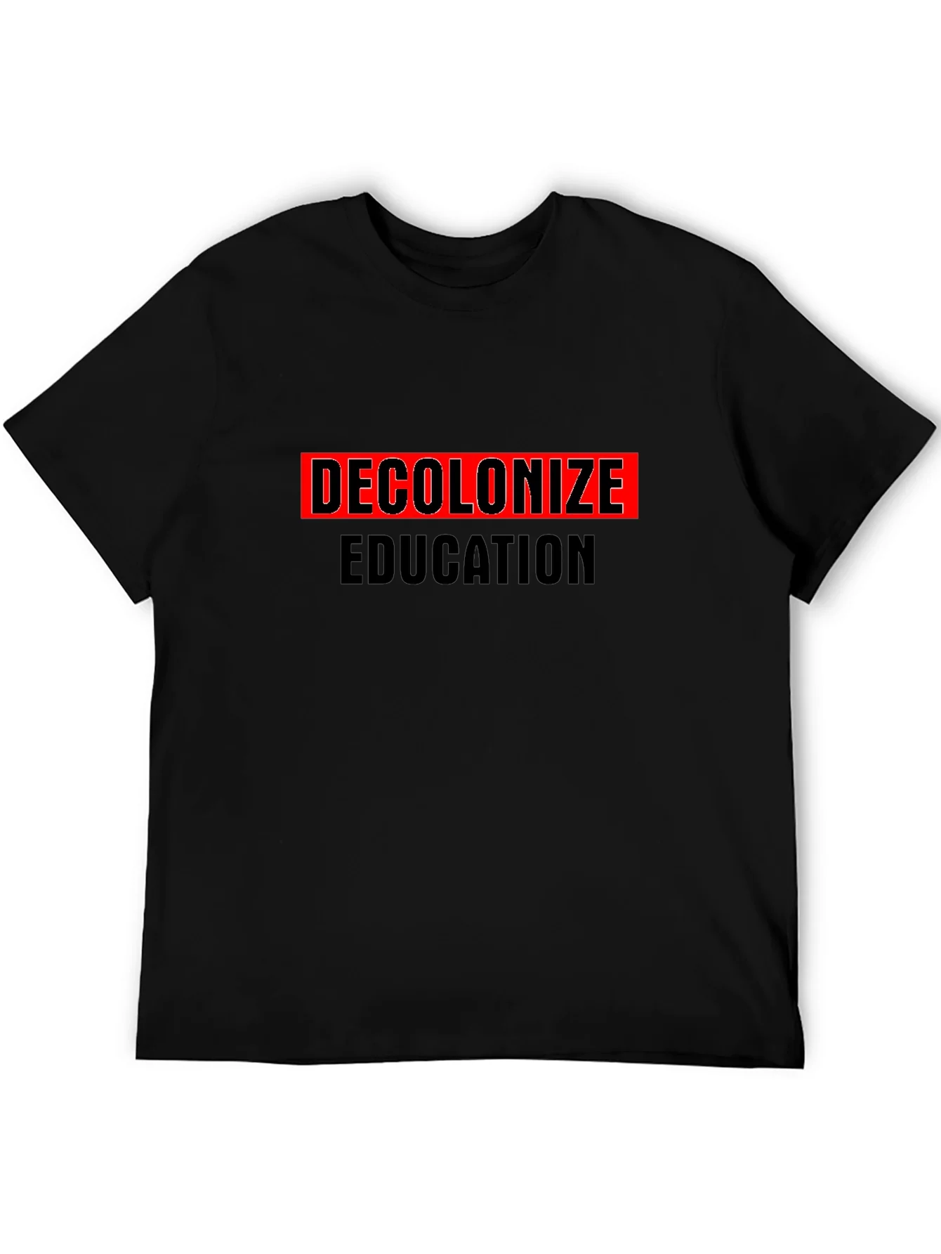 Decolonize Education Graphic Tee - Black