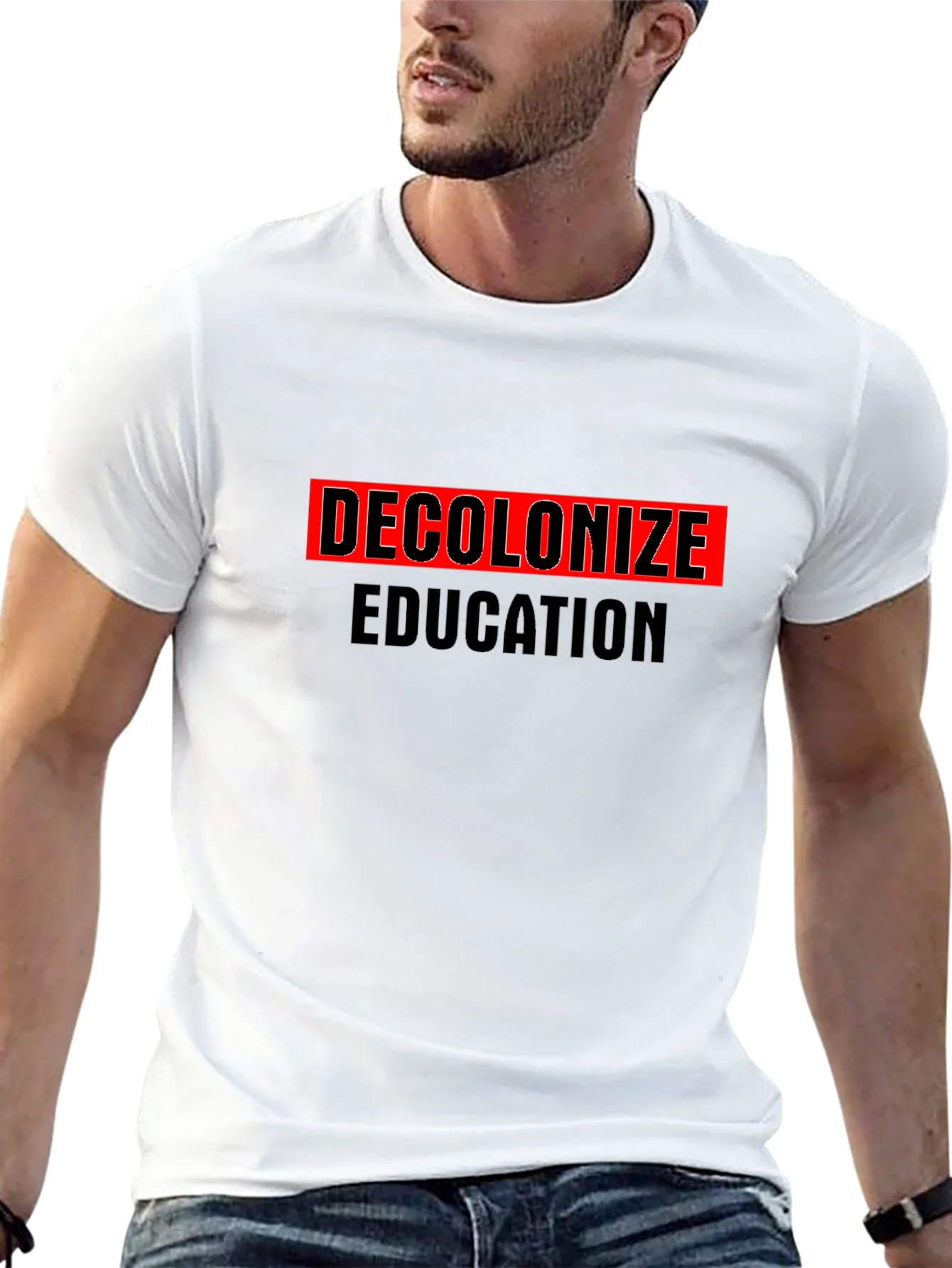 Decolonize Education Graphic Tee - Black