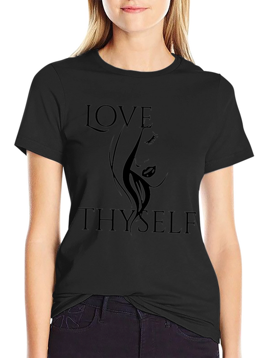 Love Thyself Black Graphic Tee