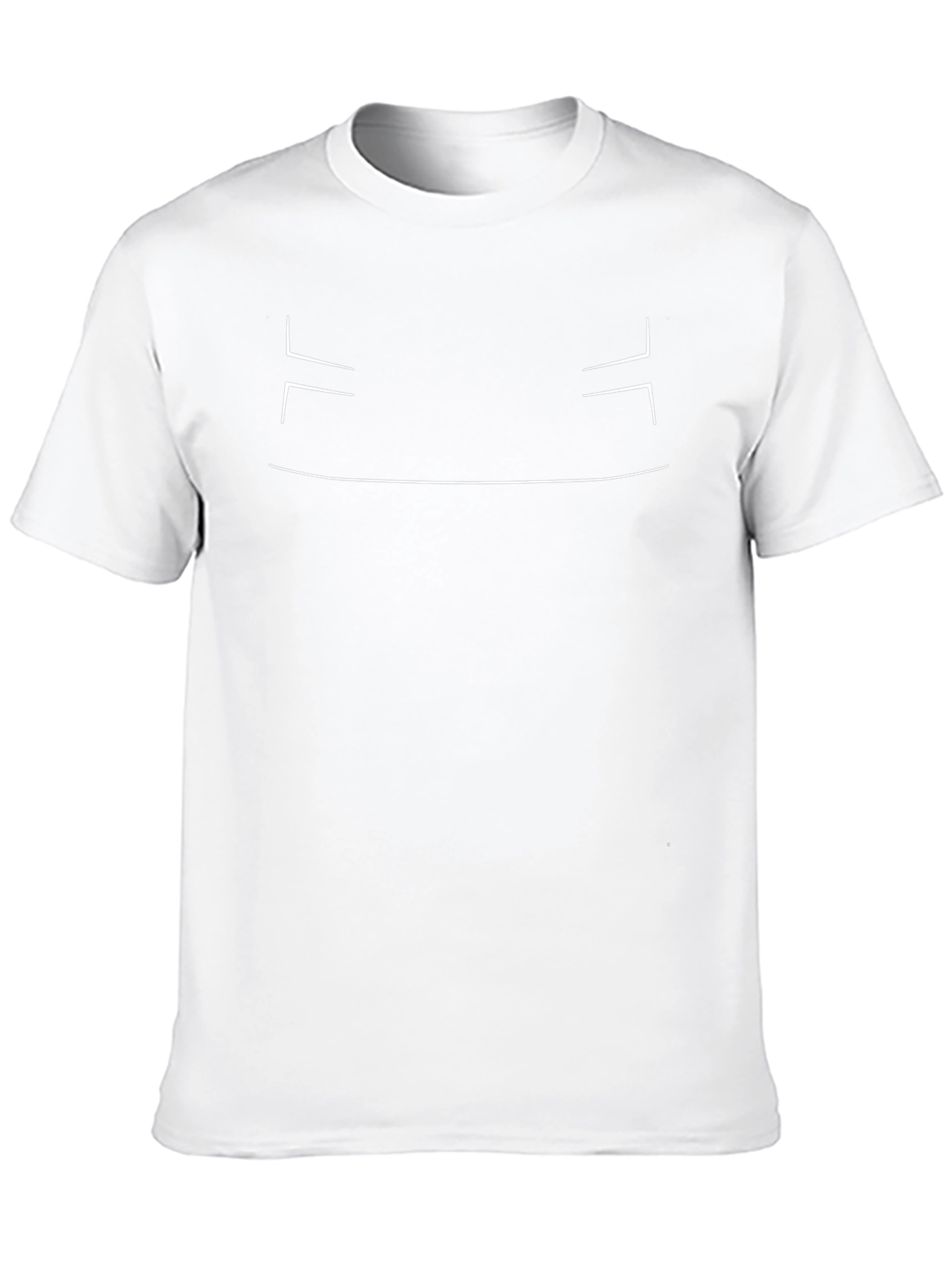 Minimalist Black T-Shirt with Abstract White Design