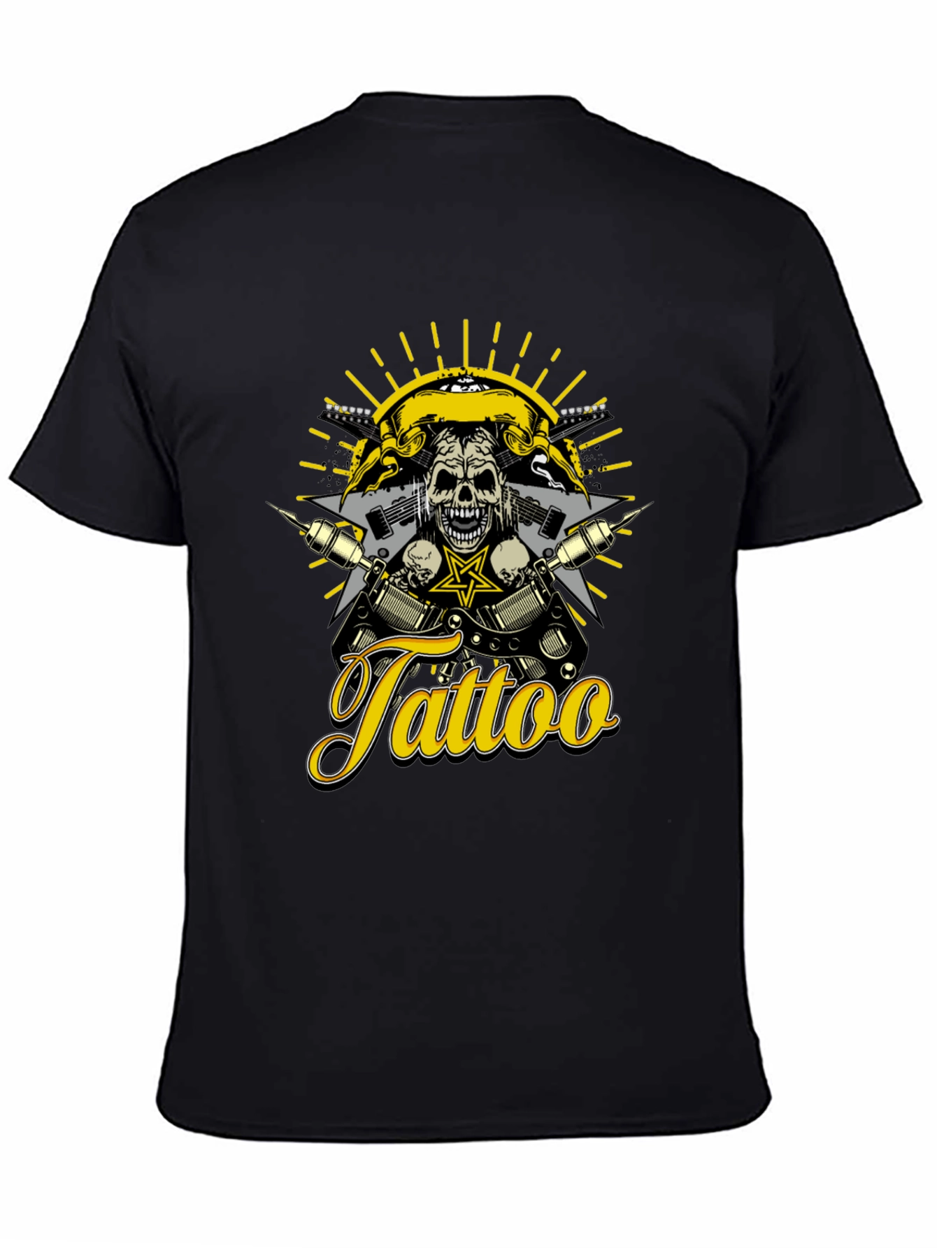 Tattoo Skull T-Shirt - Rocker Design