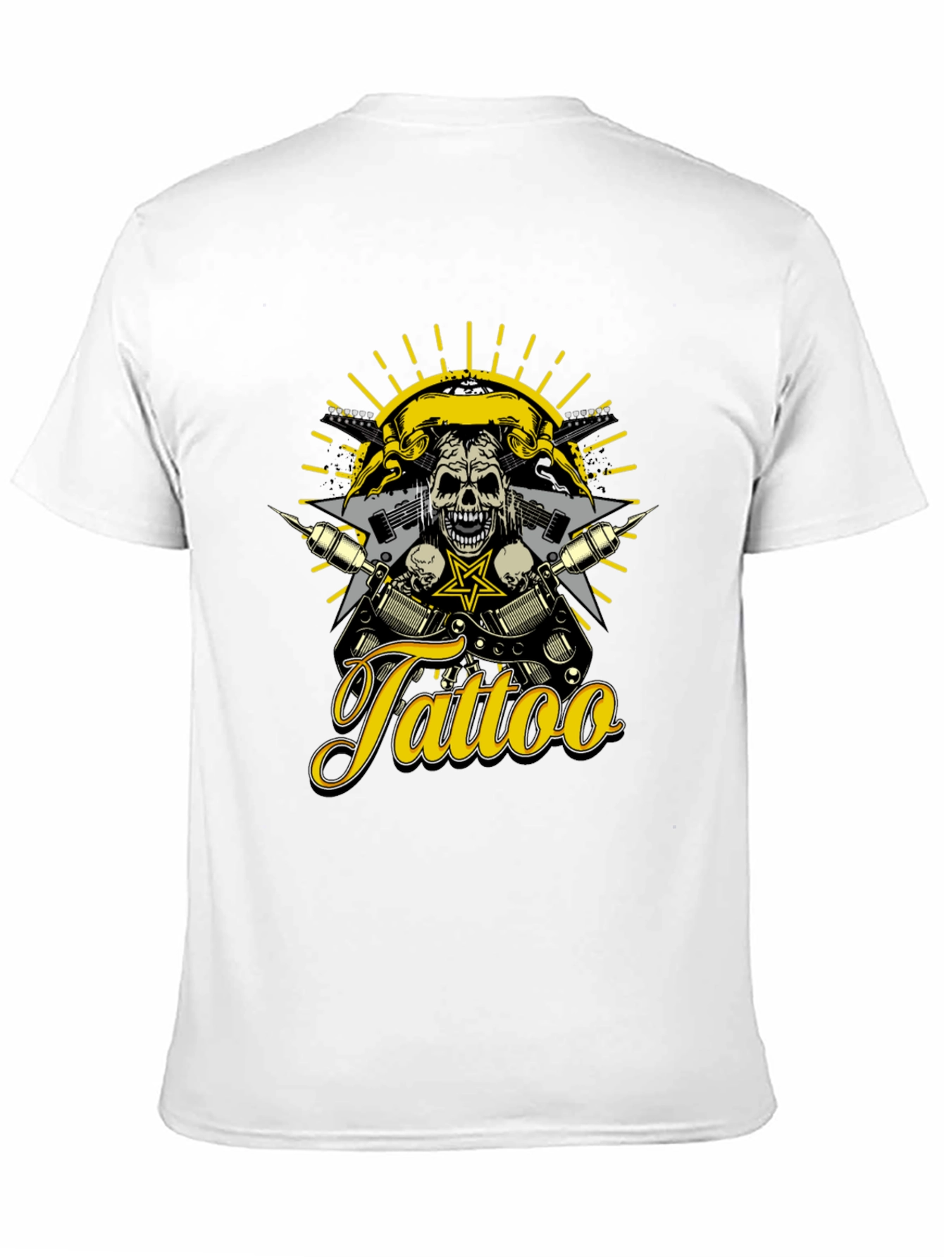 Tattoo Skull T-Shirt - Rocker Design