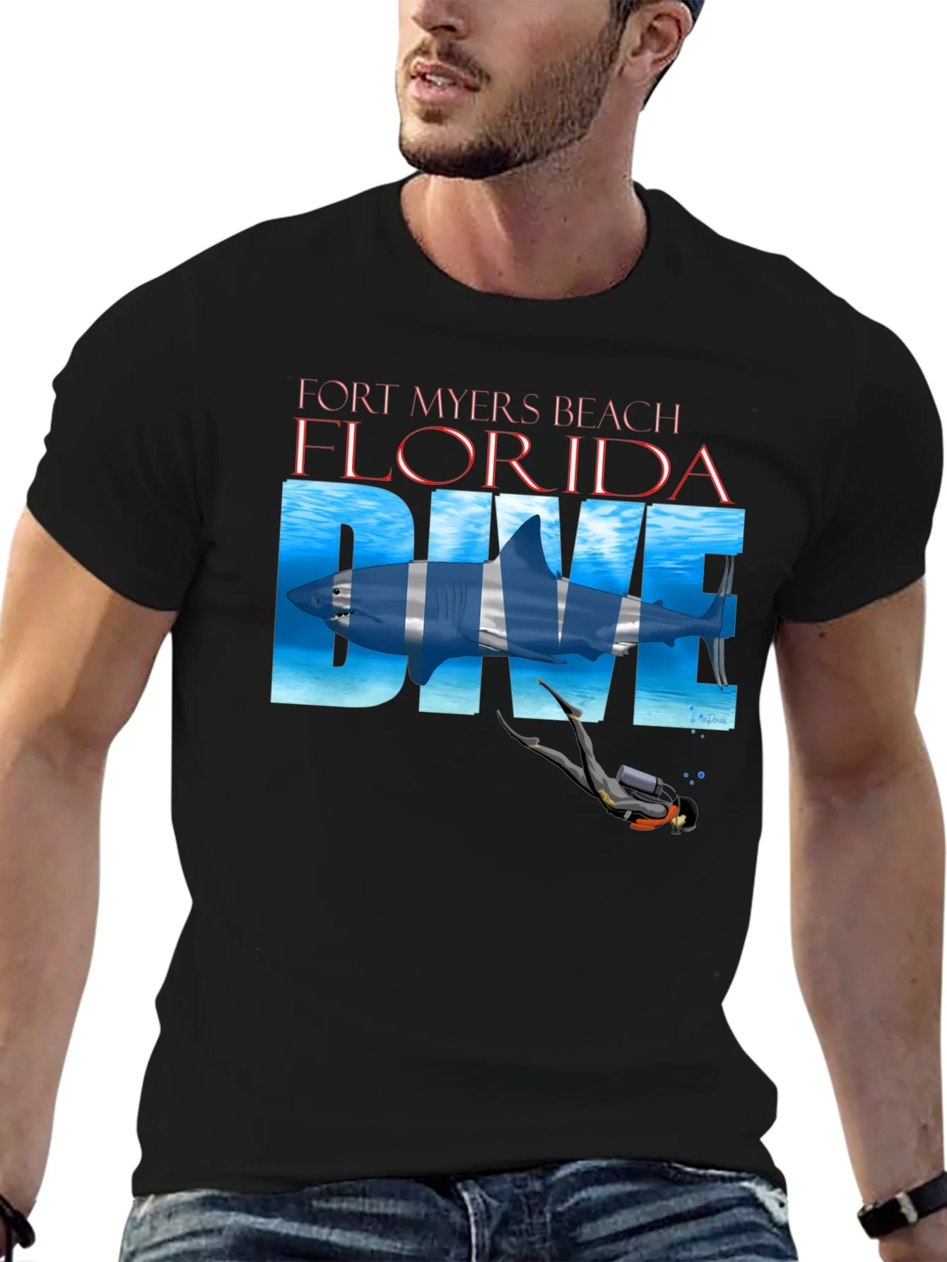 Fort Myers Beach Florida Dive T-Shirt