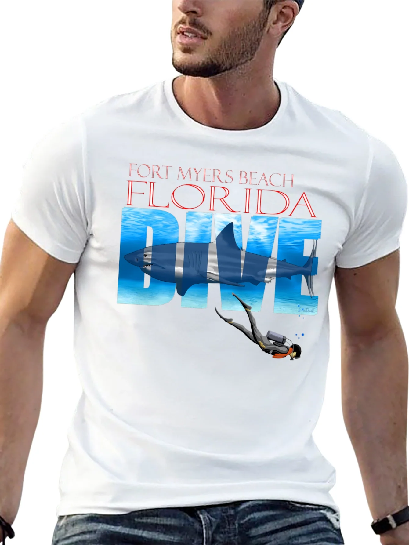 Fort Myers Beach Florida Dive T-Shirt
