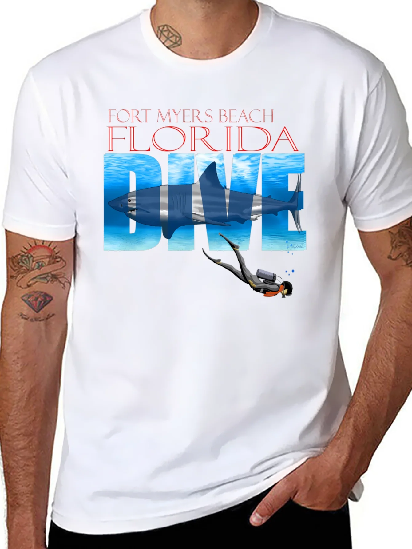 Fort Myers Beach Florida Dive T-Shirt