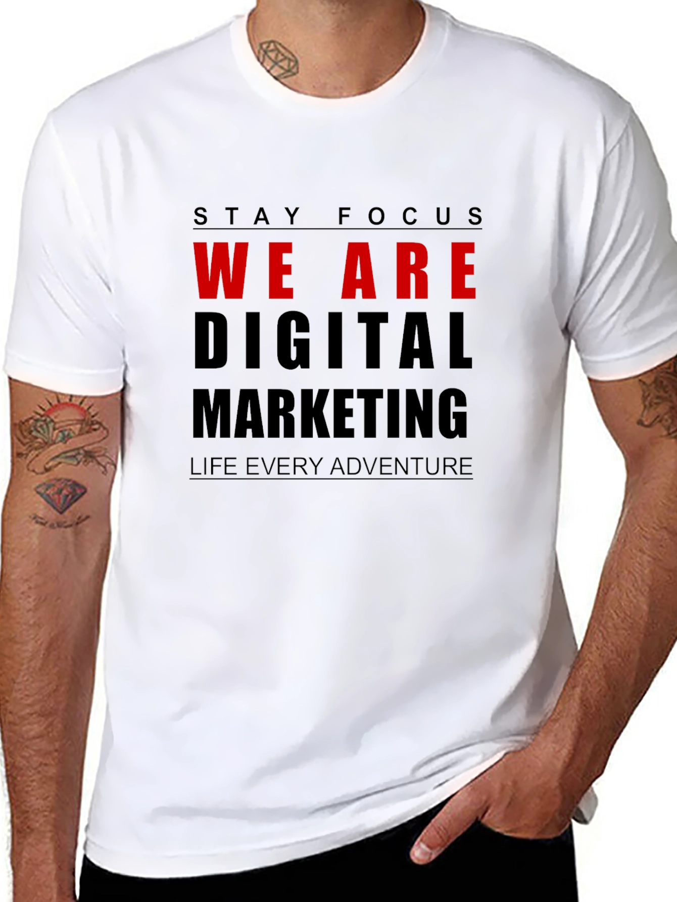 Stay Focus We Are Digital Marketing T-Shirt