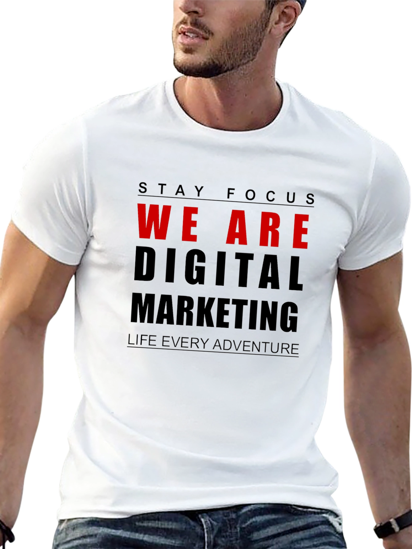 Stay Focus We Are Digital Marketing T-Shirt
