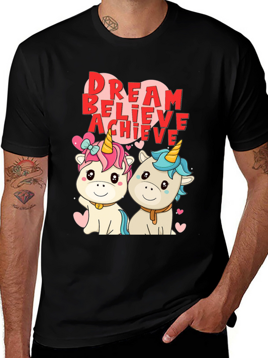 Dream Believe Achieve Unicorn T-Shirt