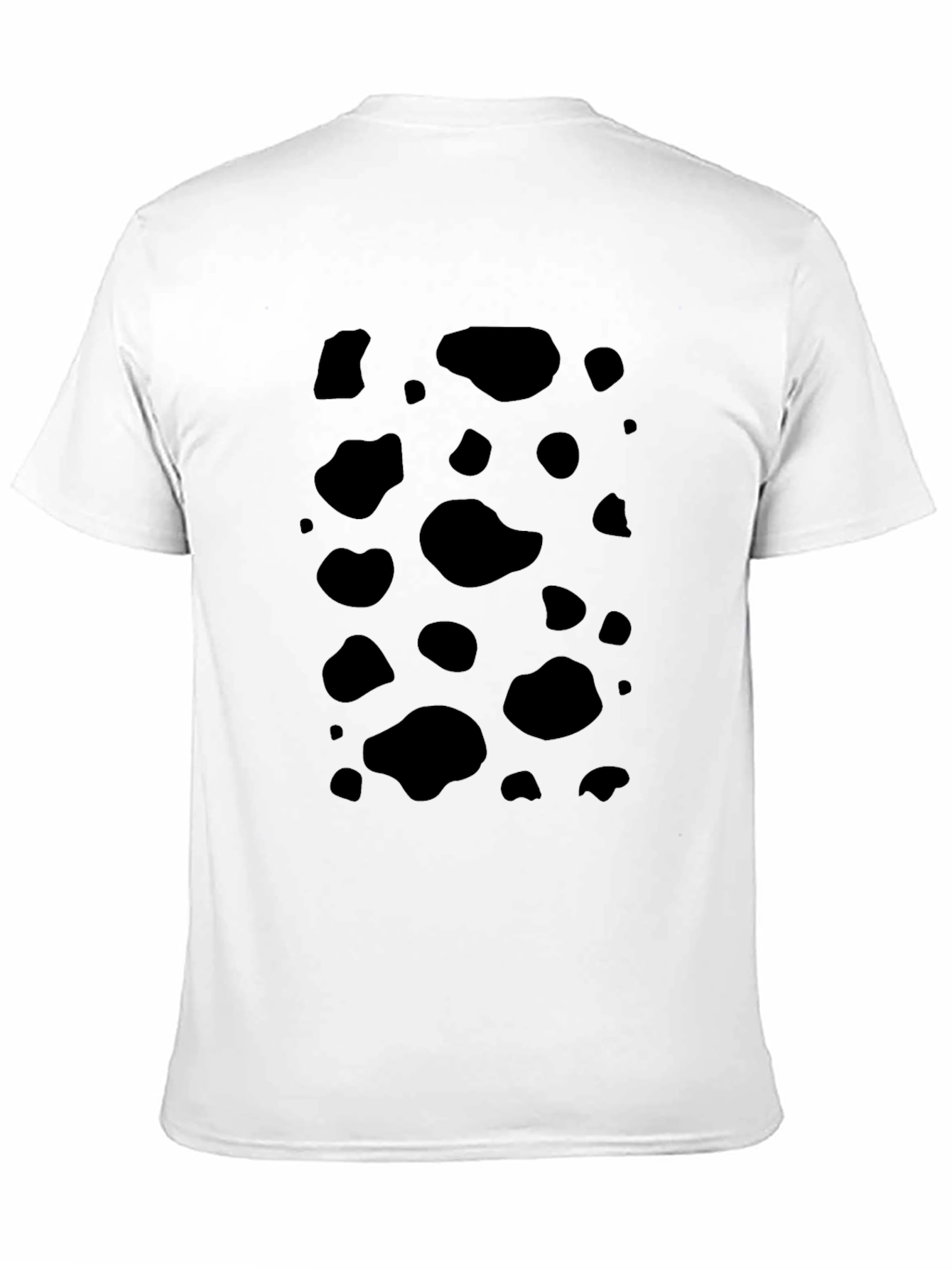 Black Spotted Tee - Unique Cow Print Shirt