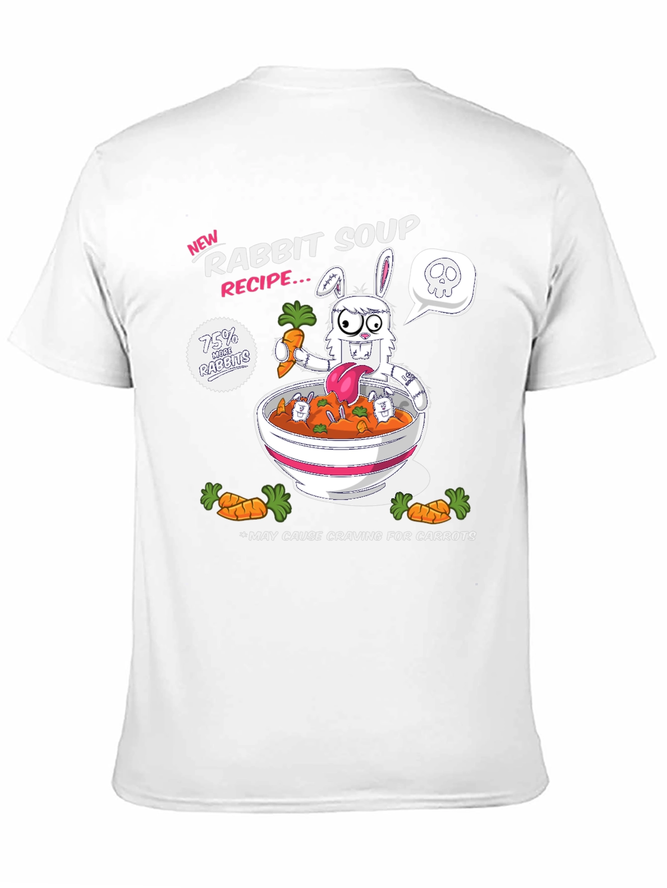 Rabbit Soup Recipe T-Shirt - Funny Cartoon Tee