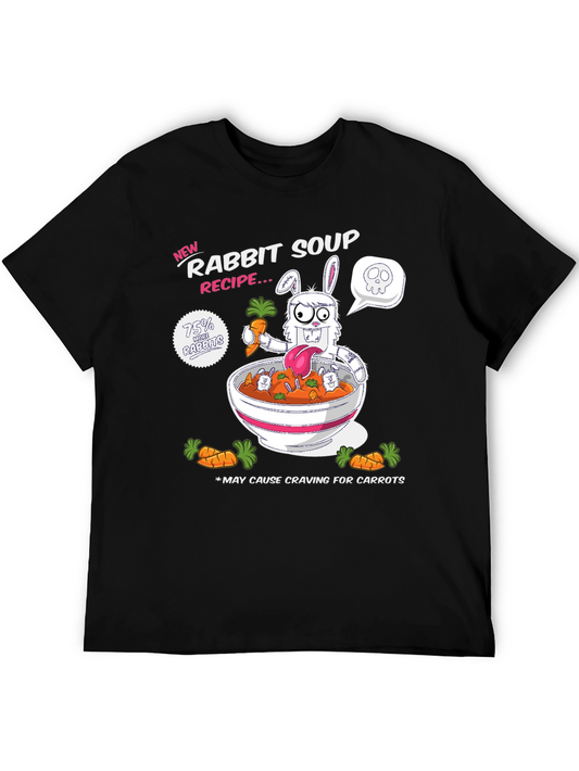 Rabbit Soup Recipe T-Shirt - Funny Cartoon Tee
