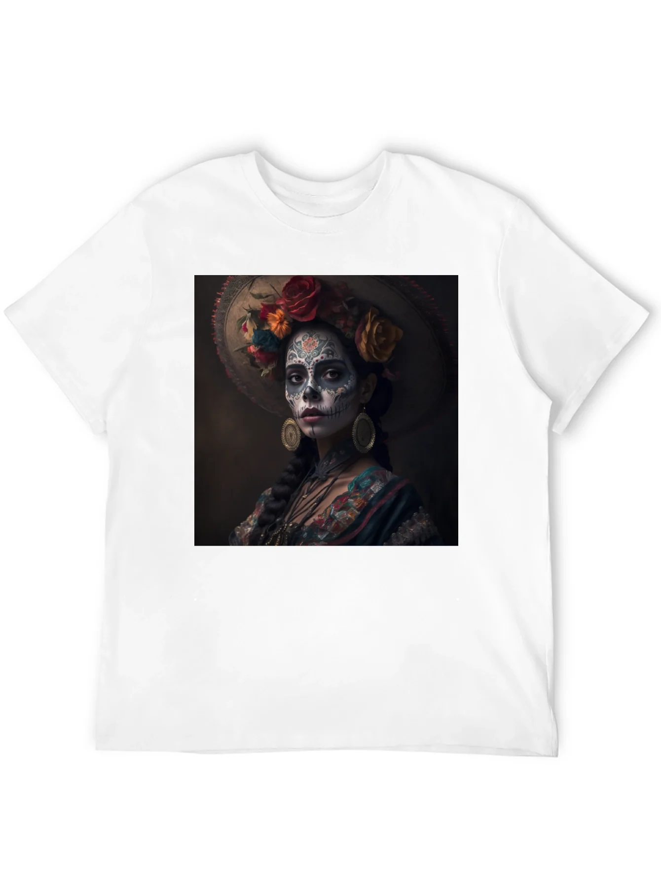 Day of the Dead T-Shirt - Sugar Skull Lady