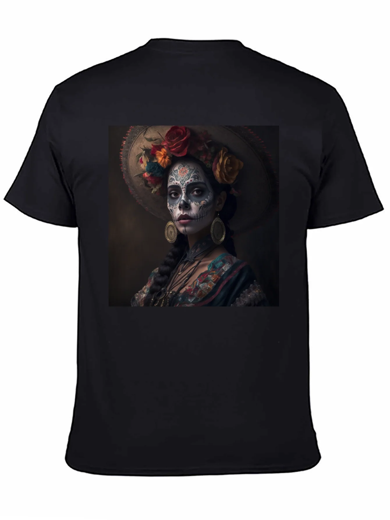 Day of the Dead T-Shirt - Sugar Skull Lady