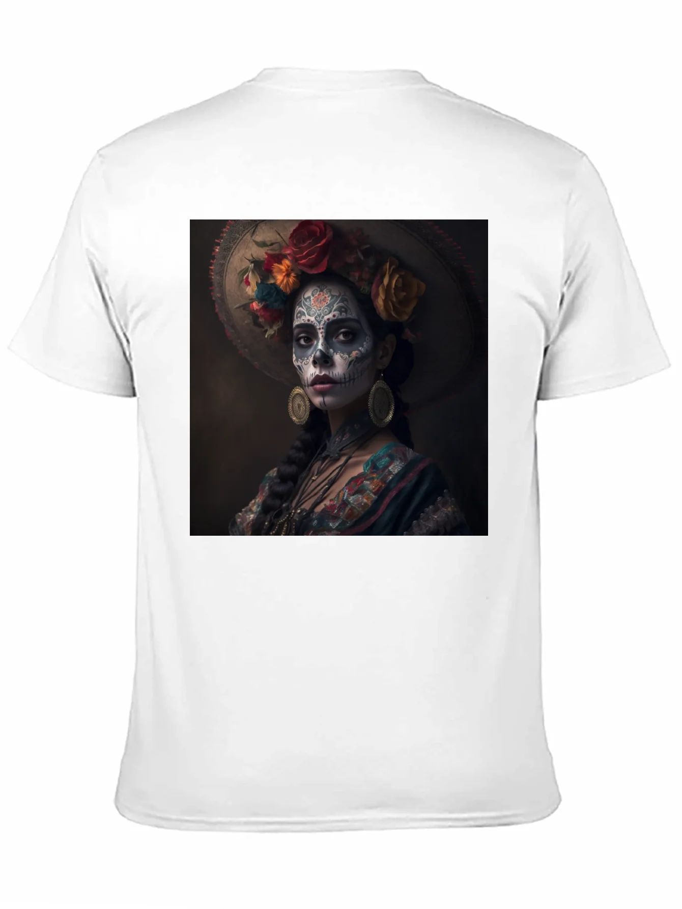 Day of the Dead T-Shirt - Sugar Skull Lady