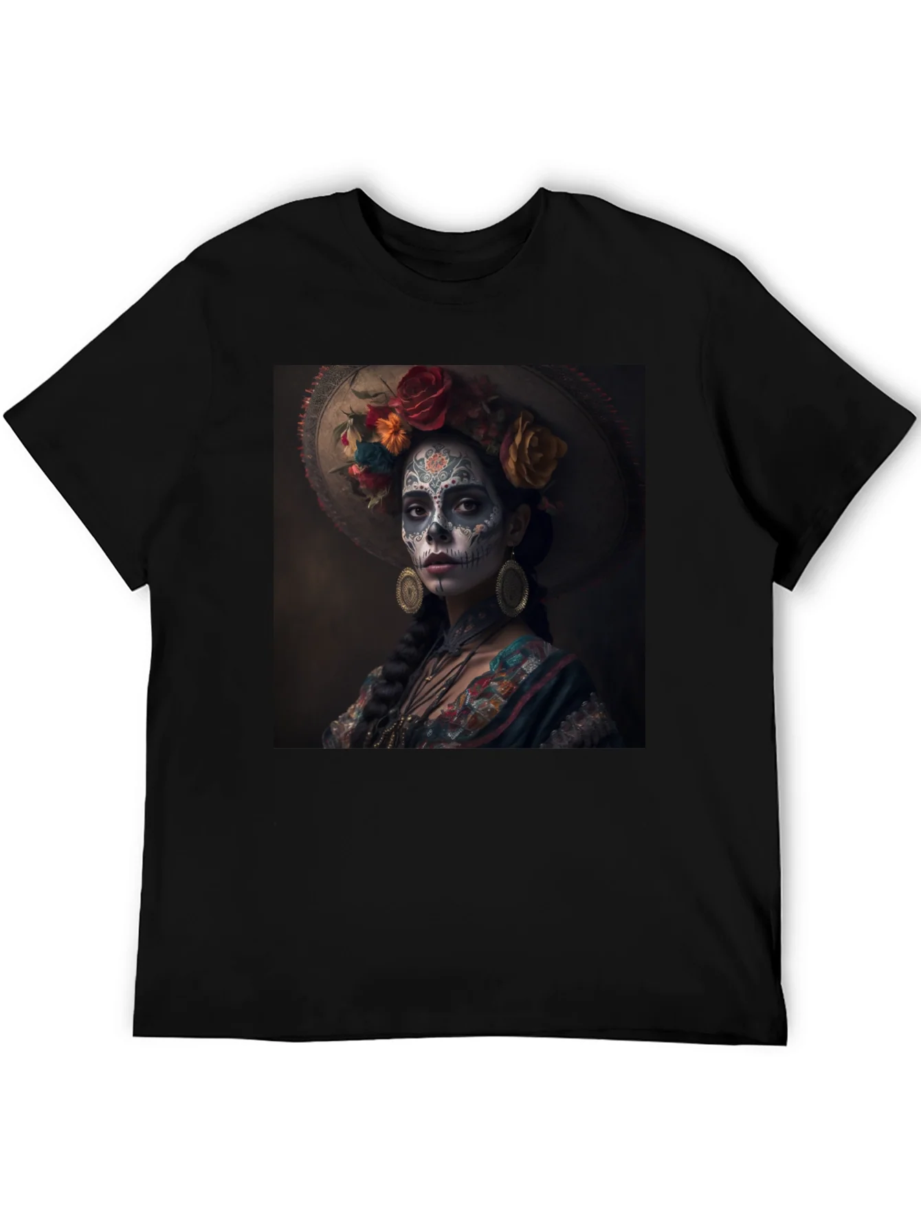 Day of the Dead T-Shirt - Sugar Skull Lady