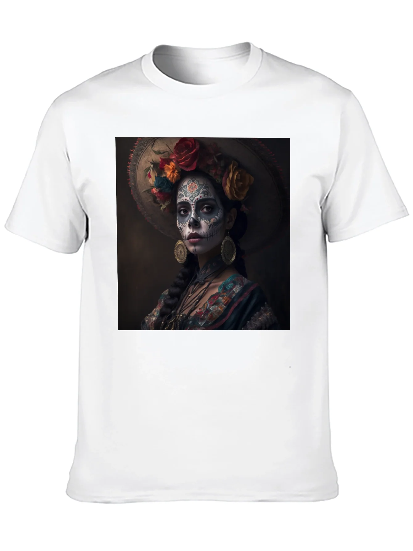 Day of the Dead T-Shirt - Sugar Skull Lady